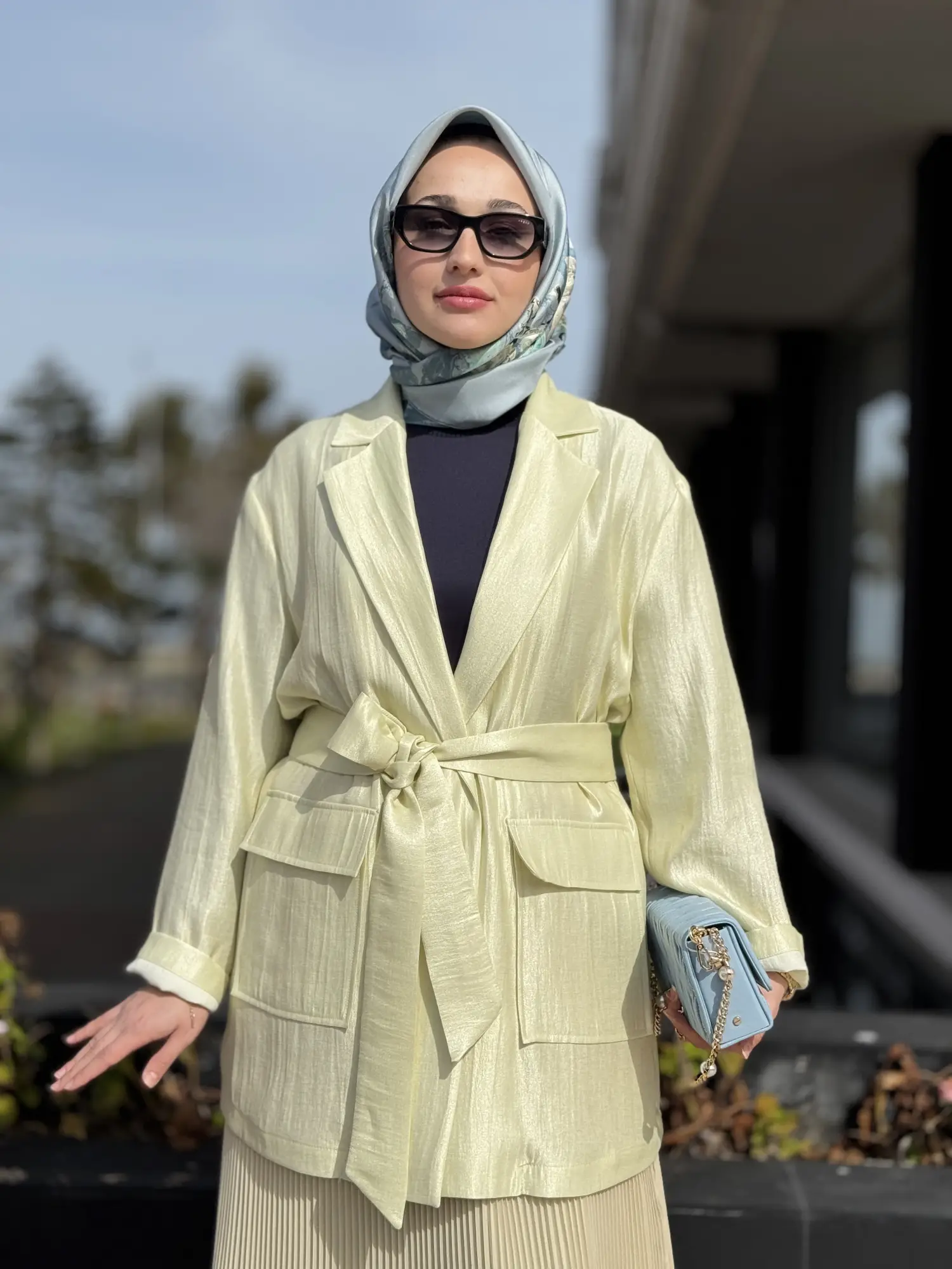 Kahma Cepli Kuşaklı Ceket