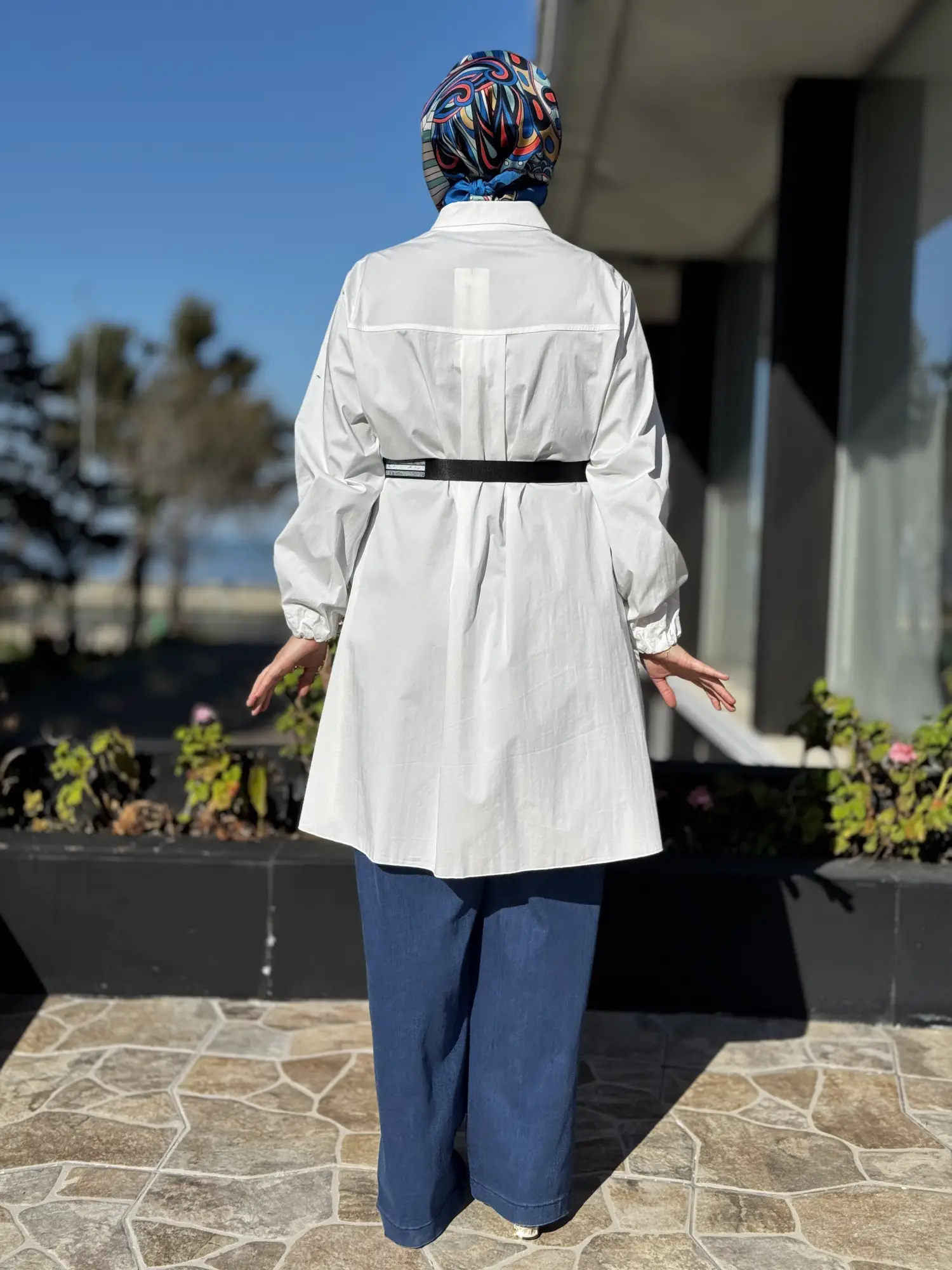 Misswhence Drape Detaylı Kemerli Gömlek 39305