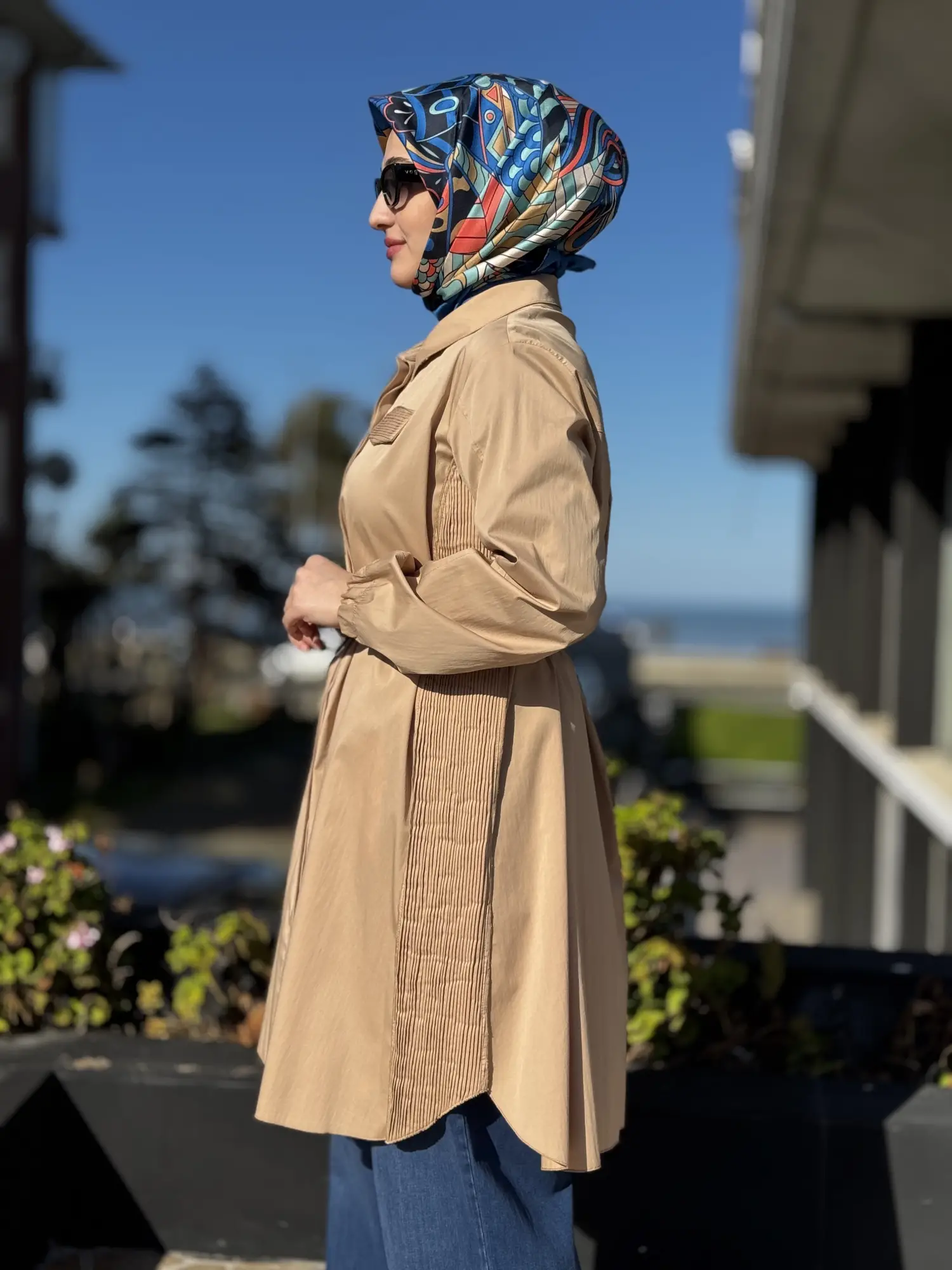 Misswhence Drape Detaylı Kemerli Gömlek 39305