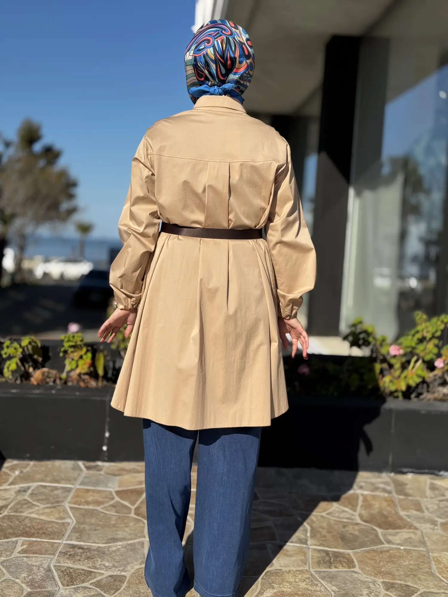 Misswhence Drape Detaylı Kemerli Gömlek 39305