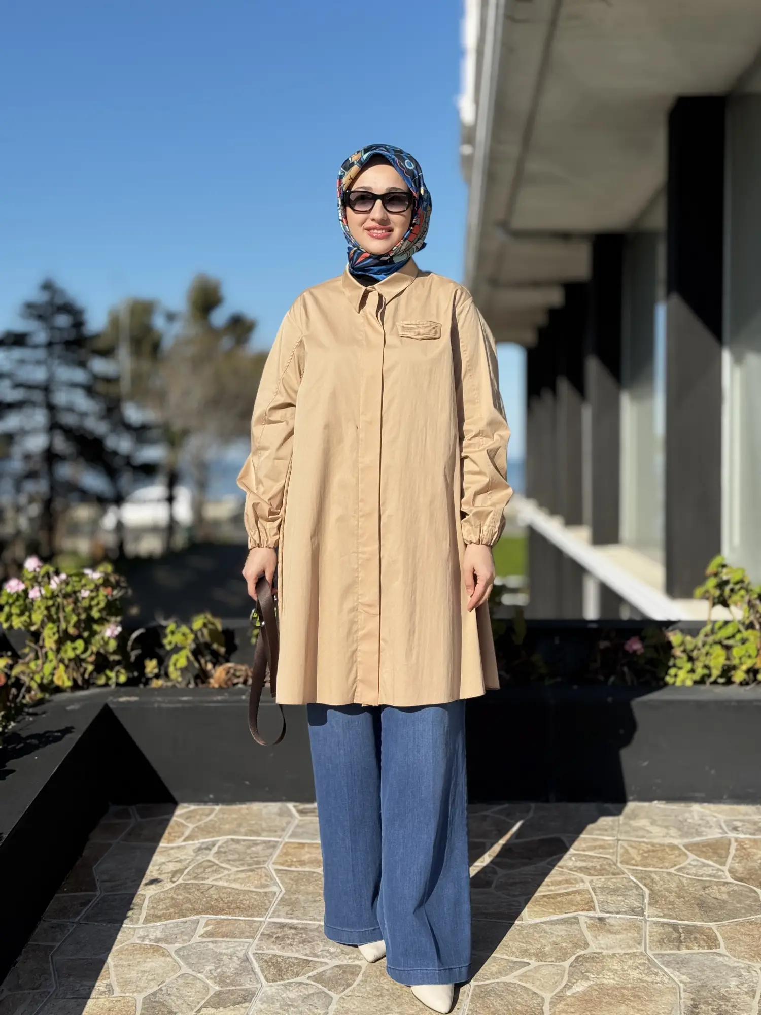 Misswhence Drape Detaylı Kemerli Gömlek 39305