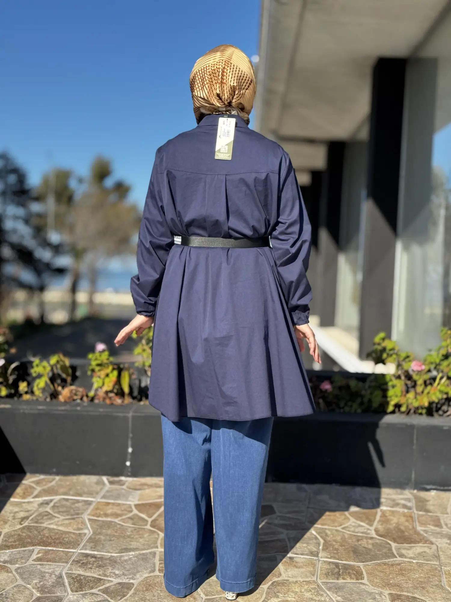 Misswhence Drape Detaylı Kemerli Gömlek 39305