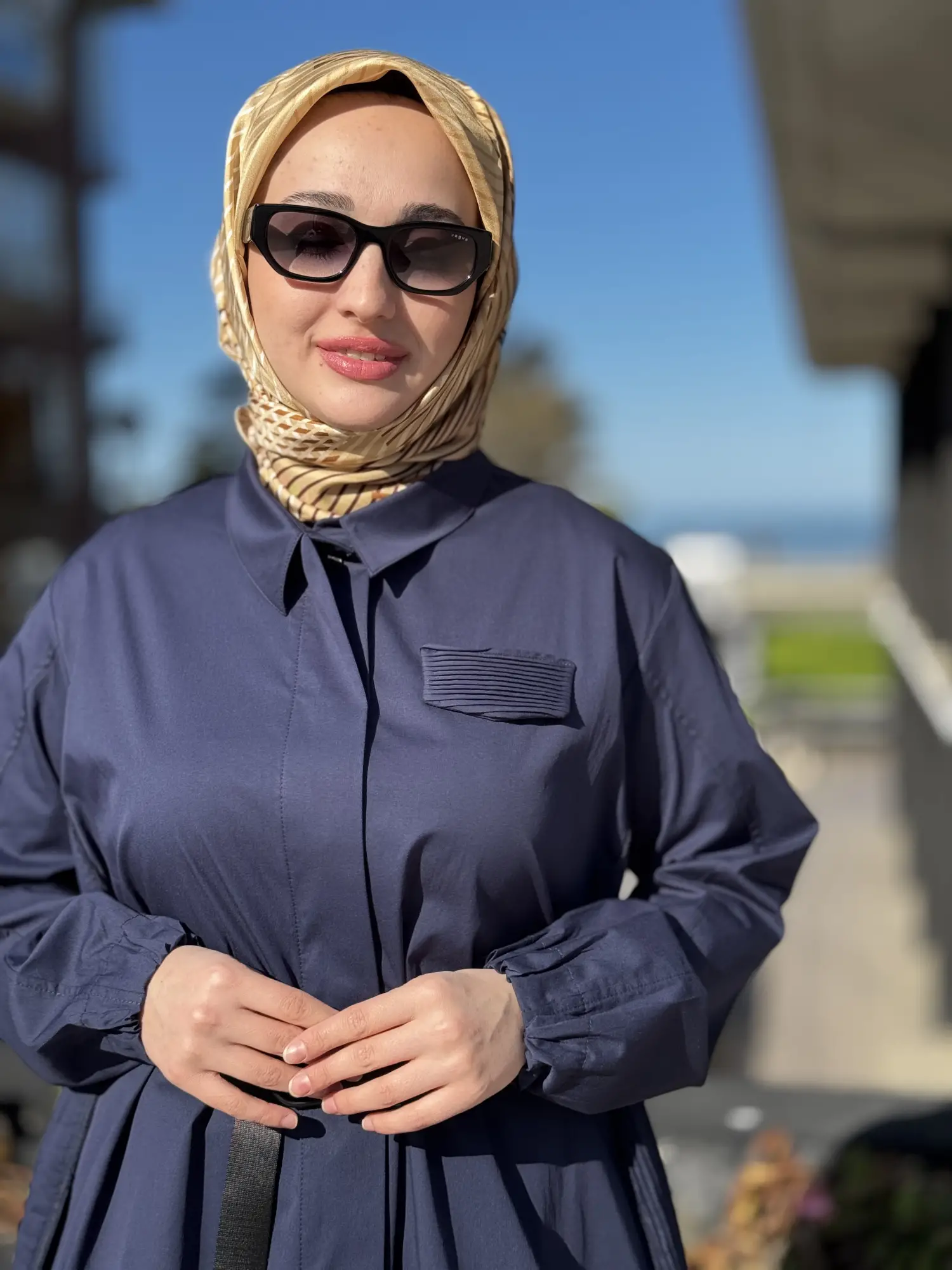 Misswhence Drape Detaylı Kemerli Gömlek 39305