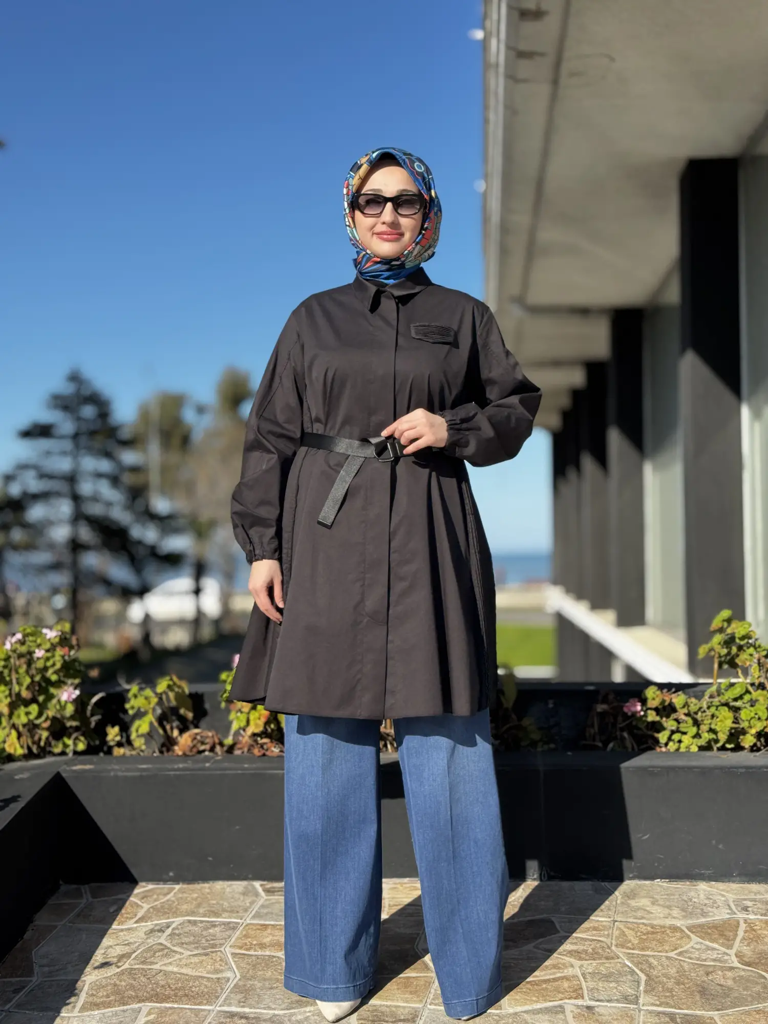 Misswhence Drape Detaylı Kemerli Gömlek 39305