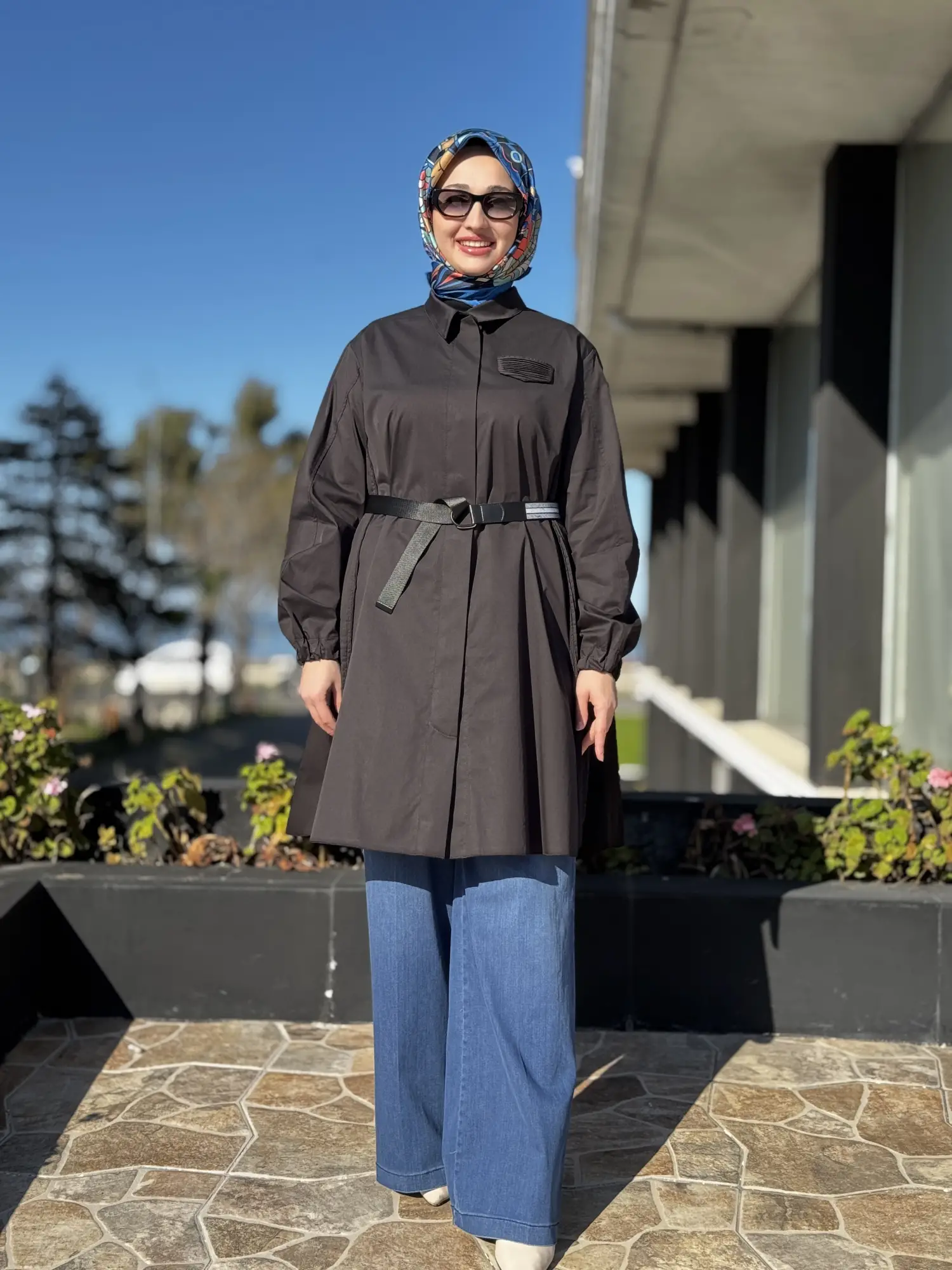 Misswhence Drape Detaylı Kemerli Gömlek 39305