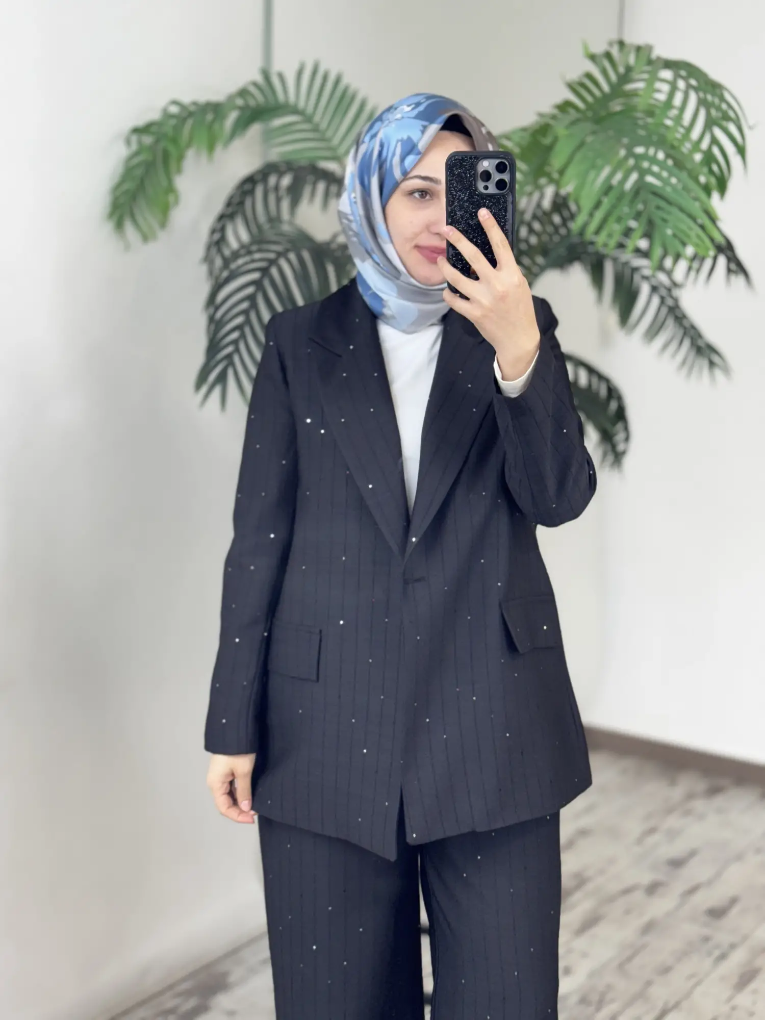 Ghisa Beli Lastikli Pantolon Ceket Takım G9152