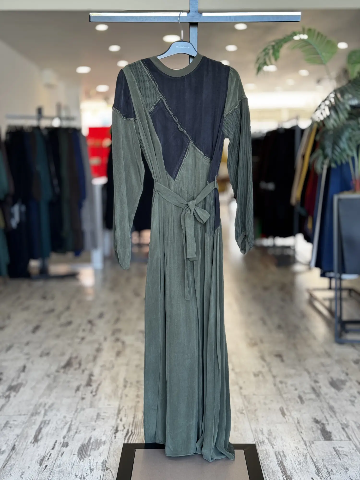 Misswhence Renk ve Parça Kombinli Cupra İpek Elbise 39801