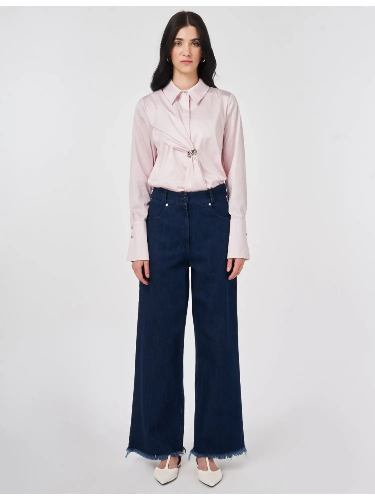 Kayra Paçası Püskül Detaylı Kot Pantolon KA19007