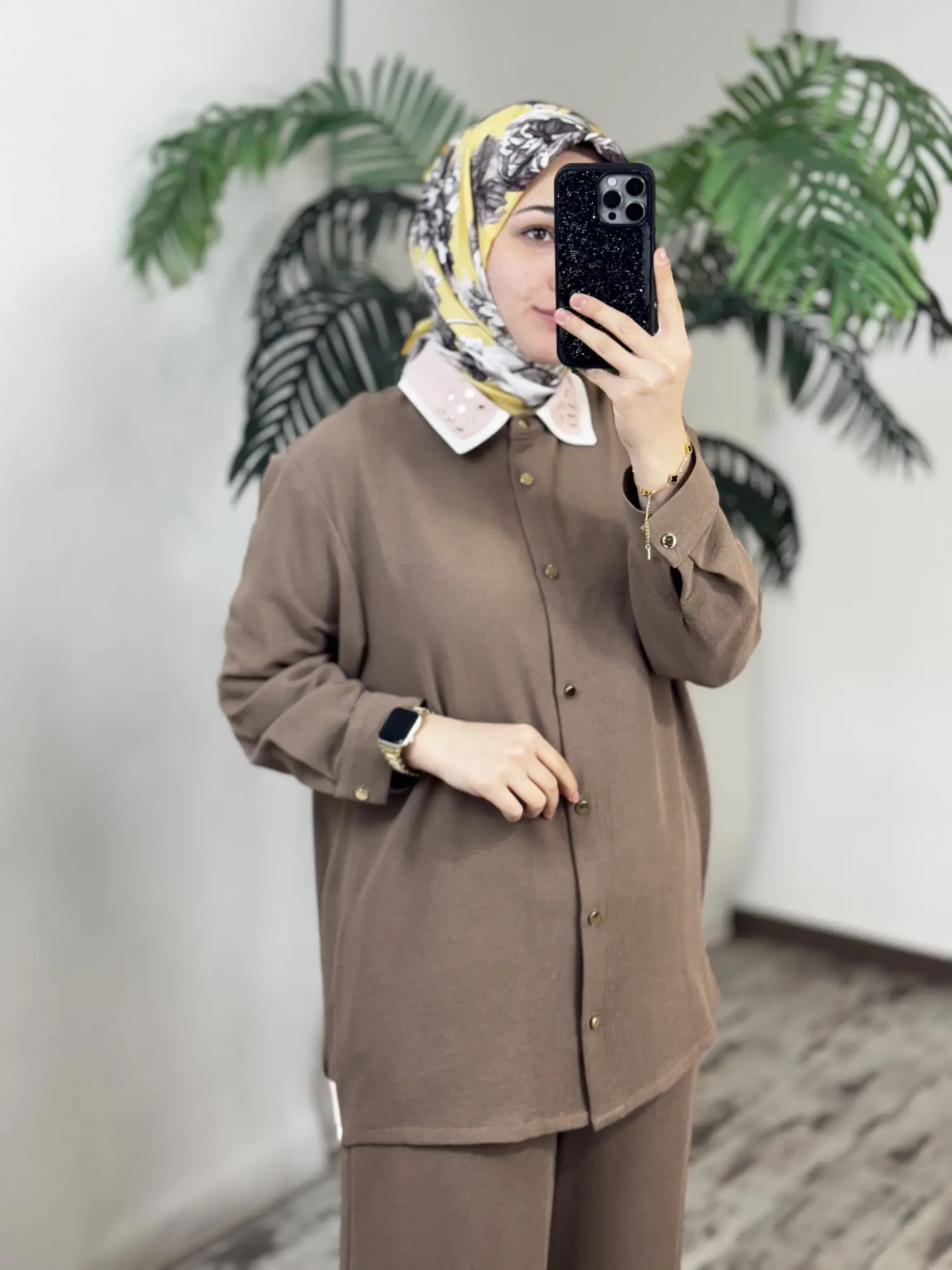 Ghisa Ribana Detaylı Gömlek Pantolon Takım G9185