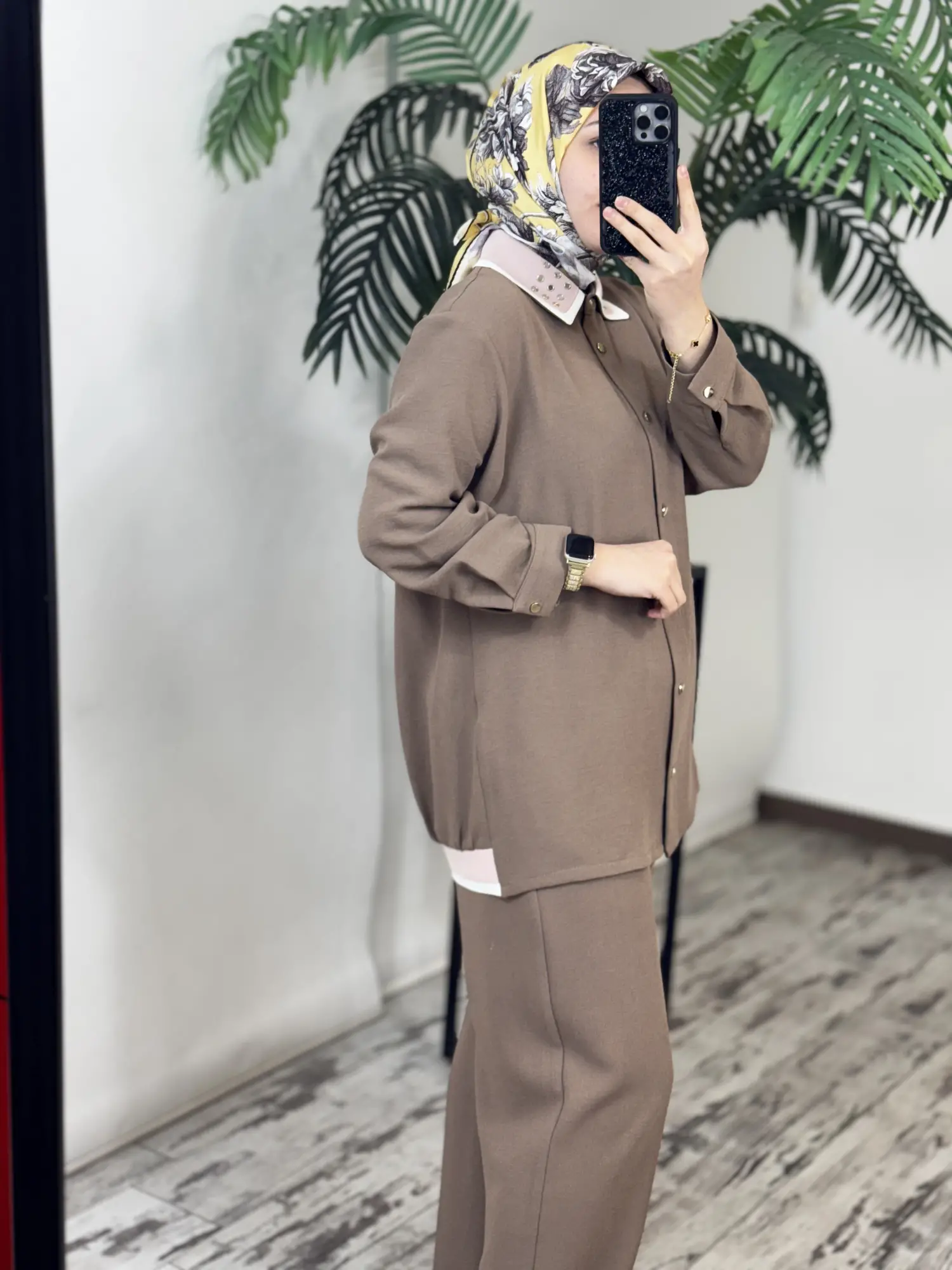 Ghisa Ribana Detaylı Gömlek Pantolon Takım G9185