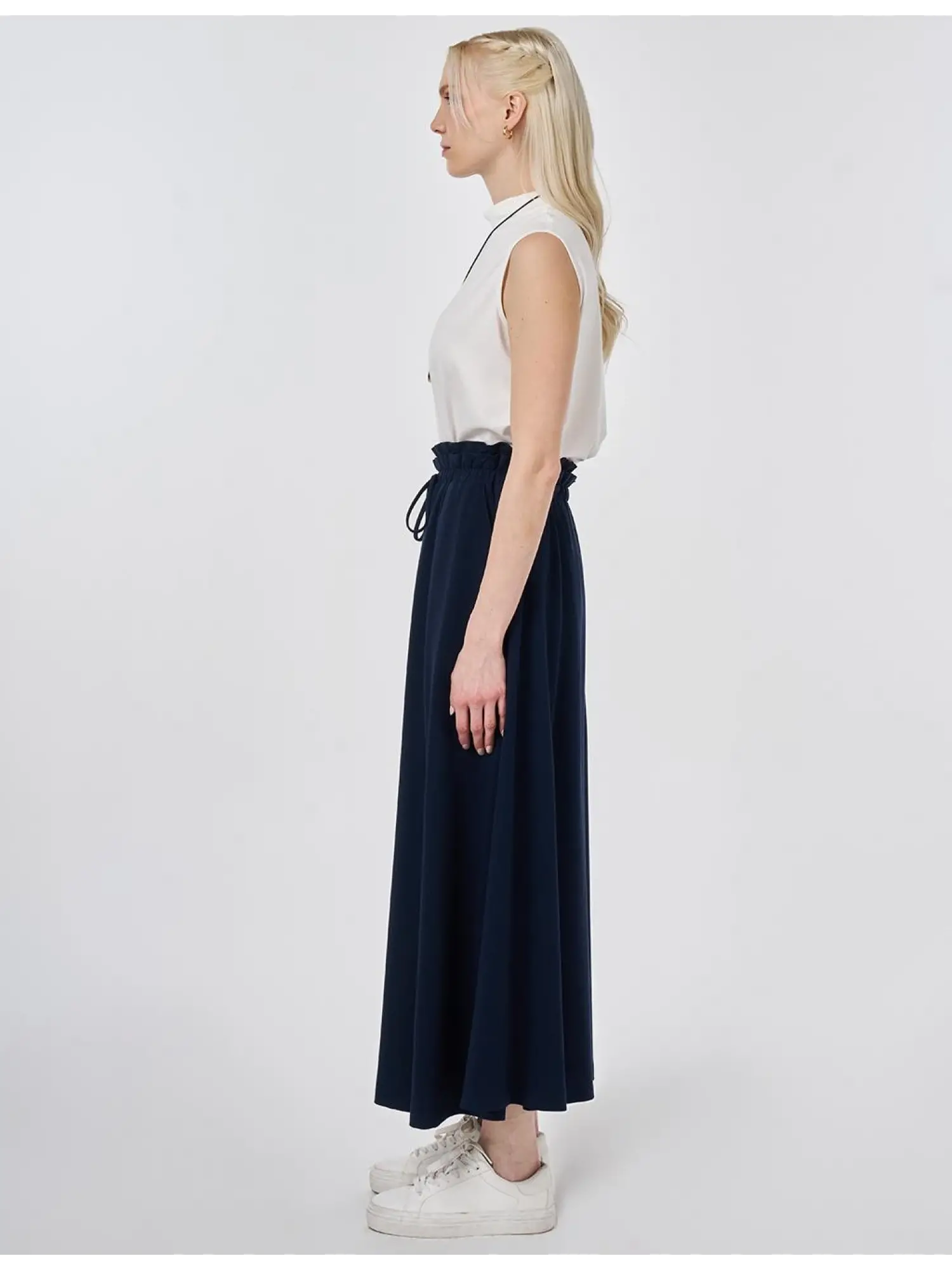 Kayra Beli Büzgü Detaylı Modal Cepli Etek KA12022