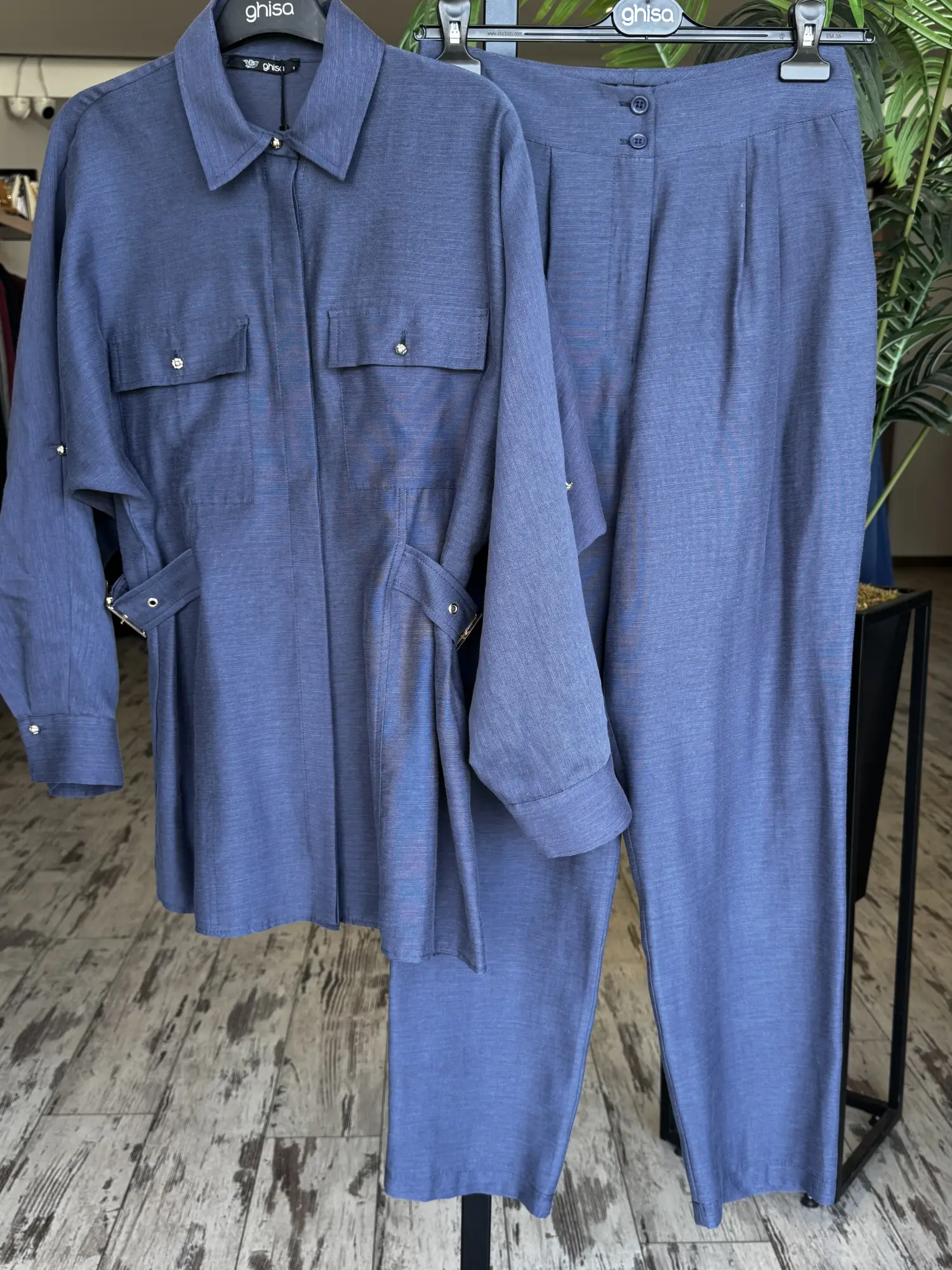 Ghisa Gömlek / Ceket Pantolon Takım G9189