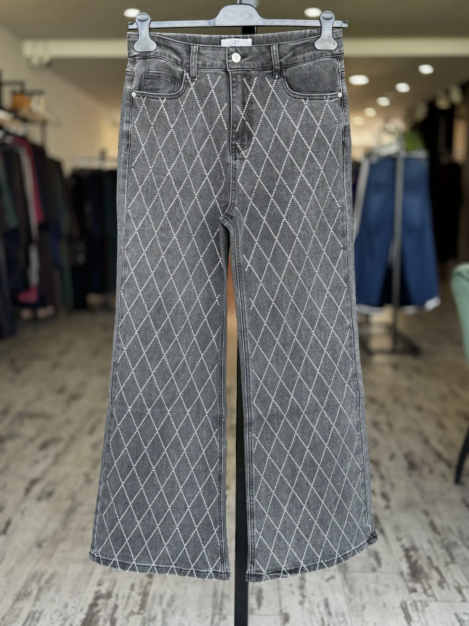 Ghisa Taşlı Kot Pantolon 8081