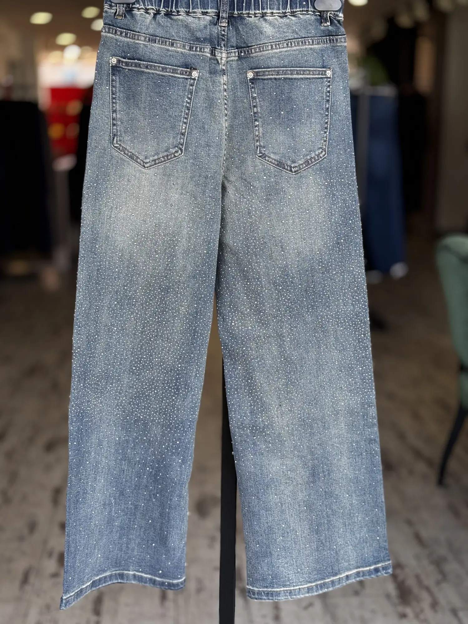 Ghisa Serpme Taşlı Kot Pantolon 8181