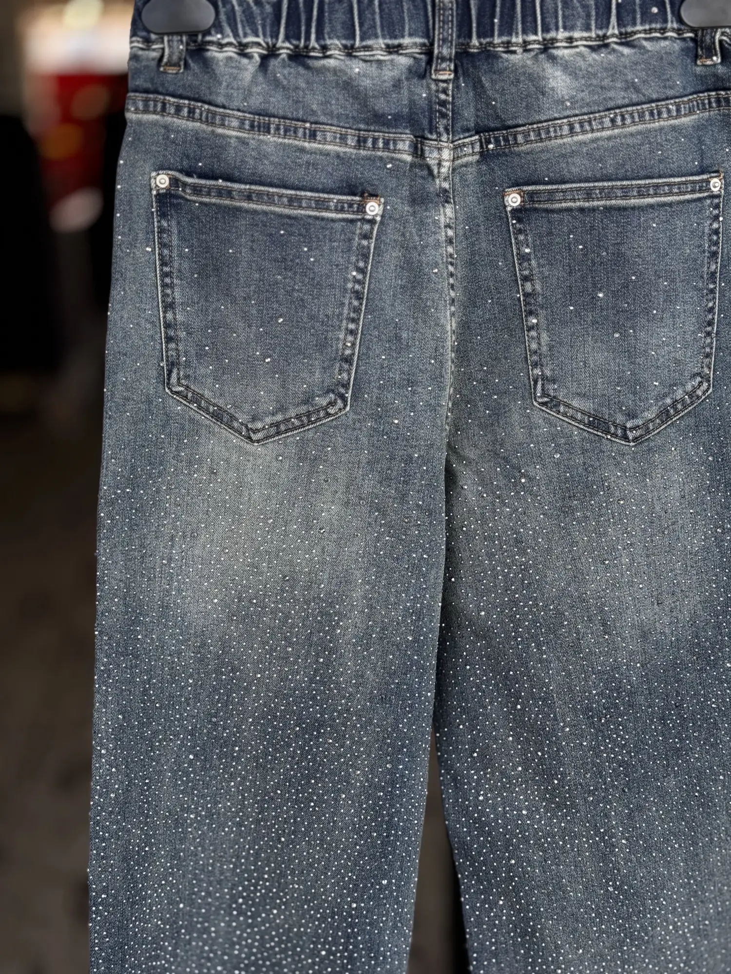 Ghisa Serpme Taşlı Kot Pantolon 8181