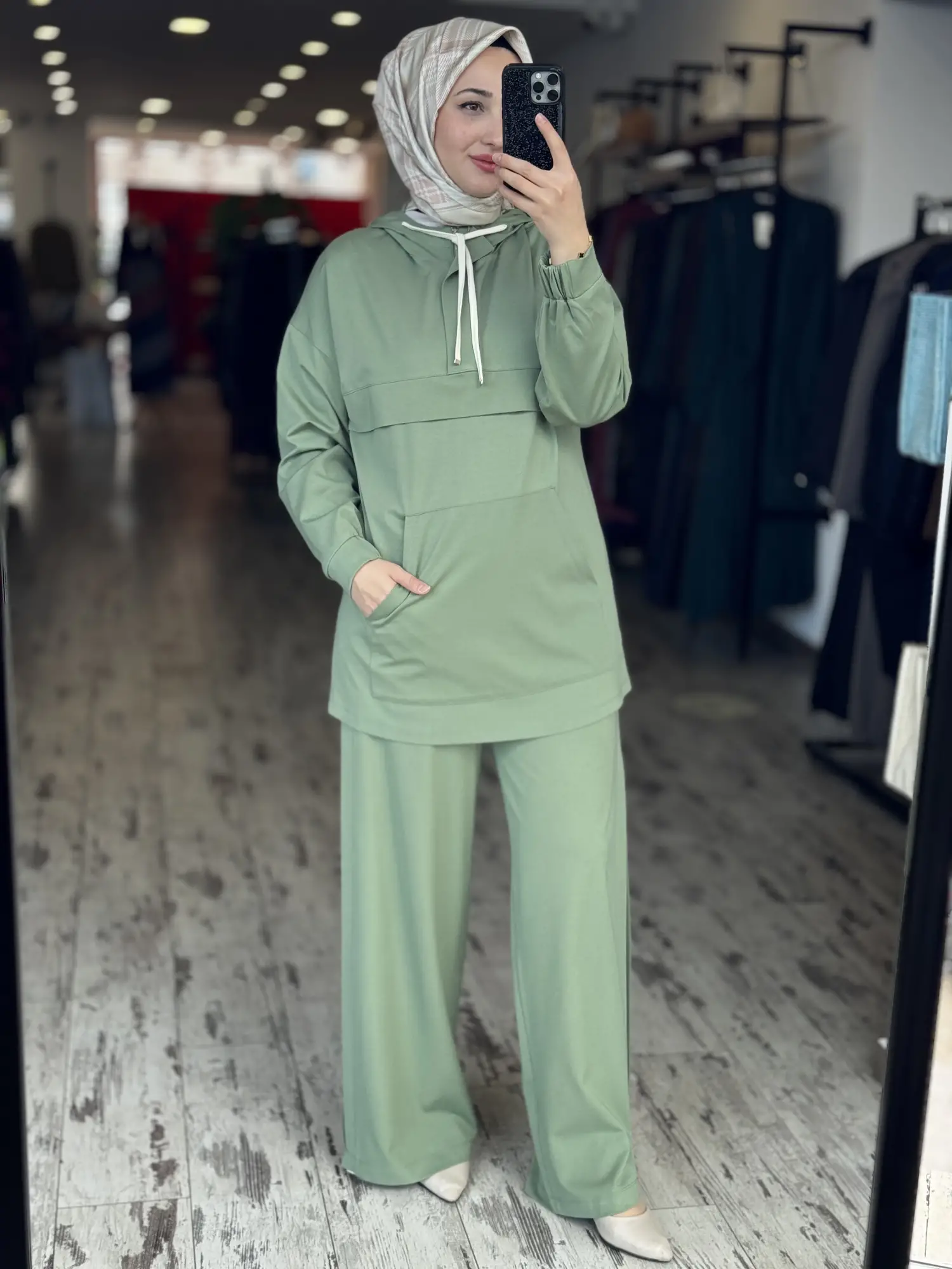 Kayra Kapüşonlu Tunik Pantolon Spor Takım KA76008