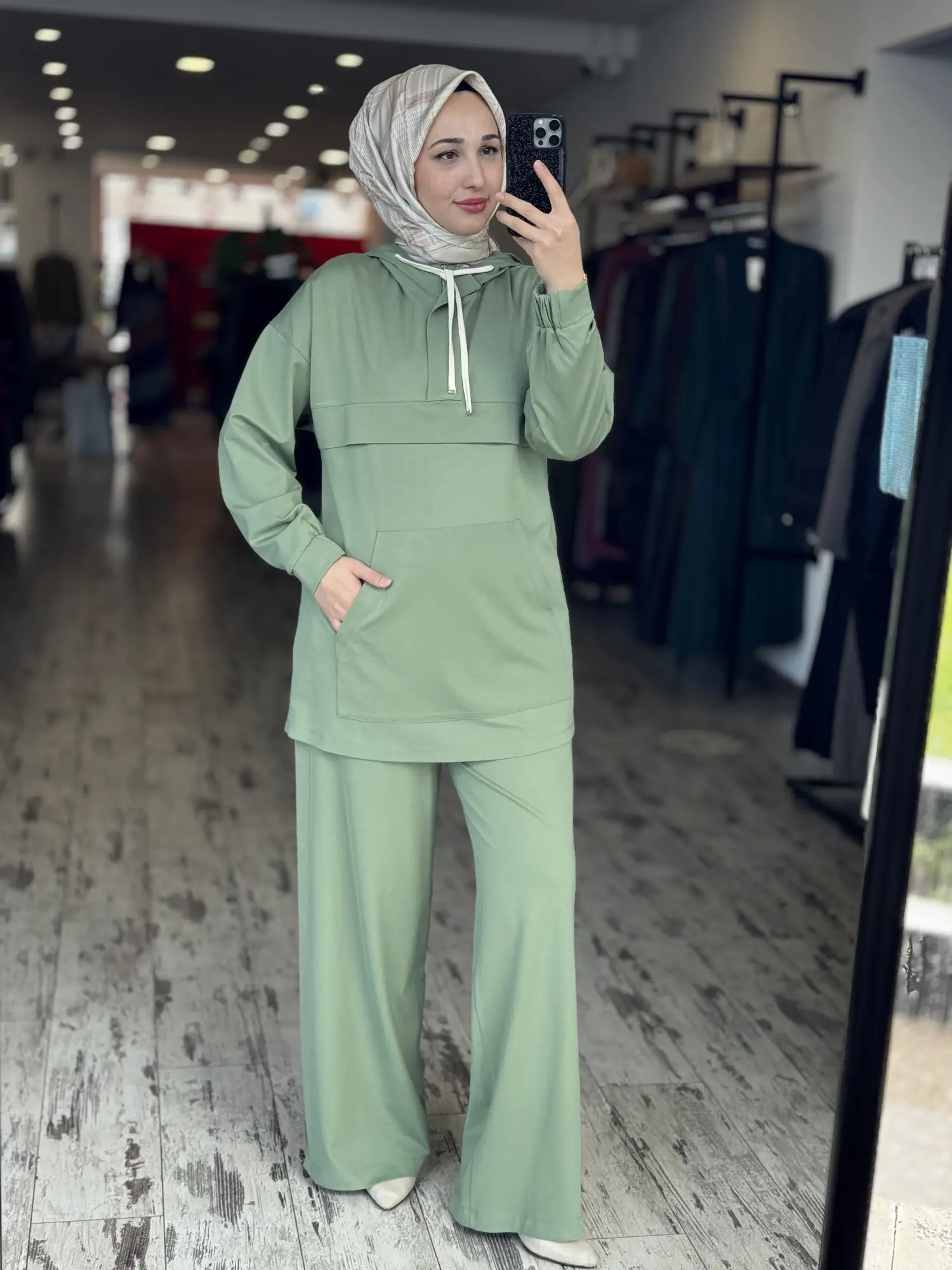 Kayra Kapüşonlu Tunik Pantolon Spor Takım KA76008
