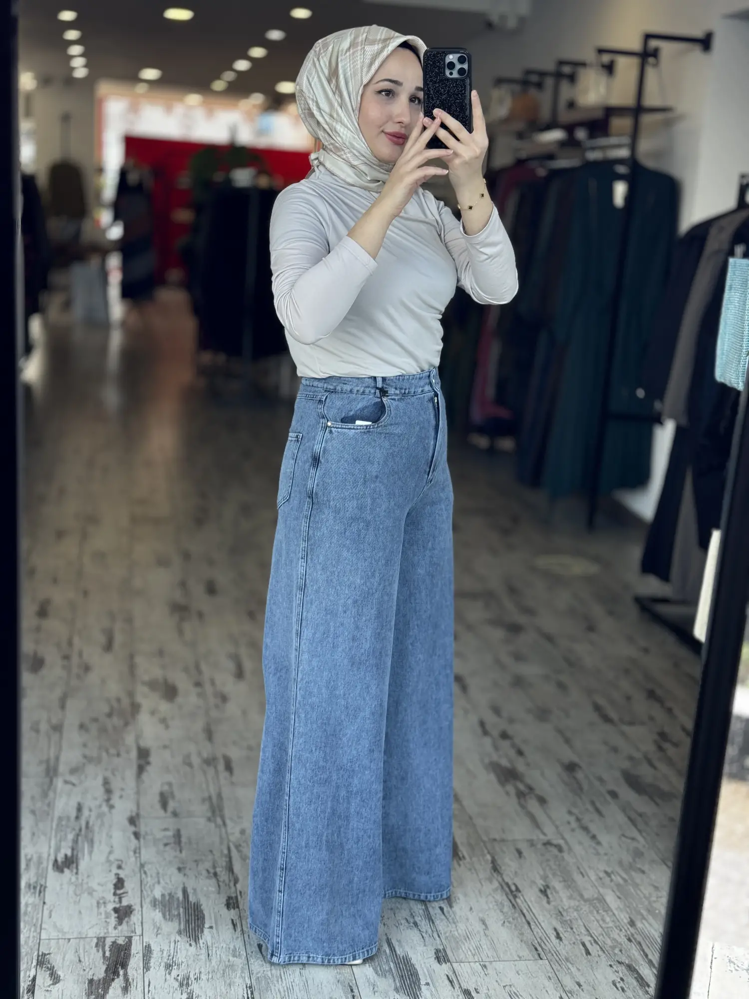 Kayra Bol Paça Kot Pantolon KA19073