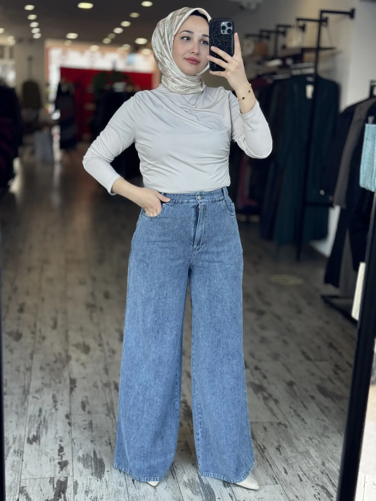 Kayra Bol Paça Kot Pantolon KA19073