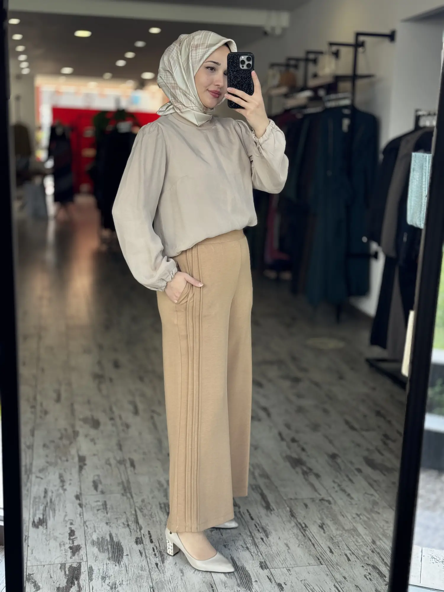 Kayra Yanları Nervürlü Beli Lastikli Spor Pantolon KA79027