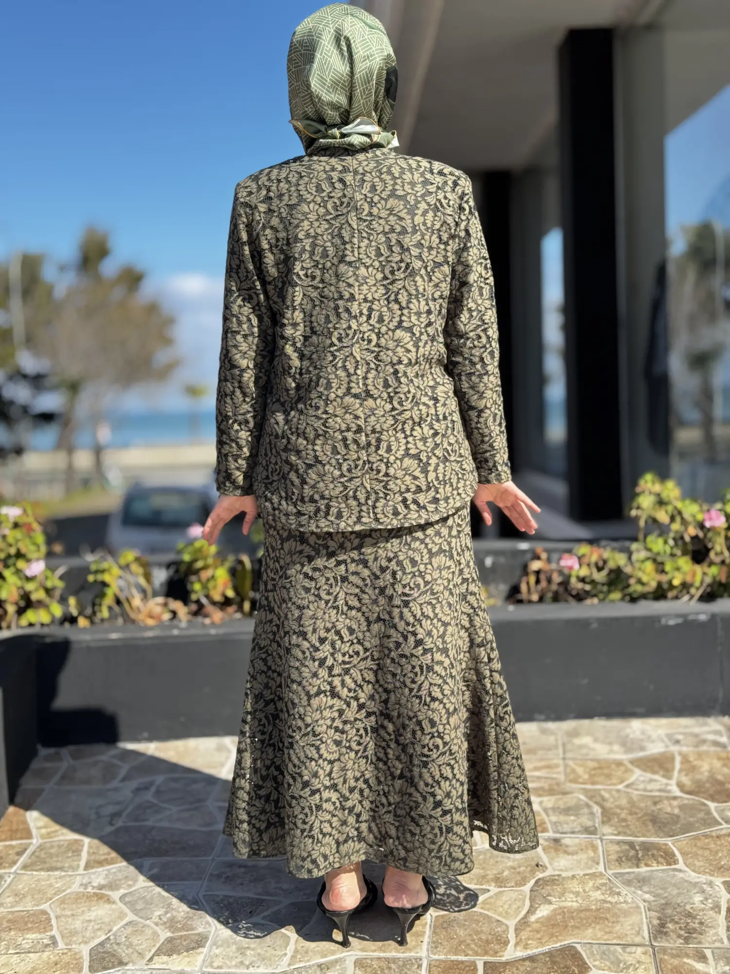 Vuu Aller Parçalı Dantelli Etek Bluz Takım