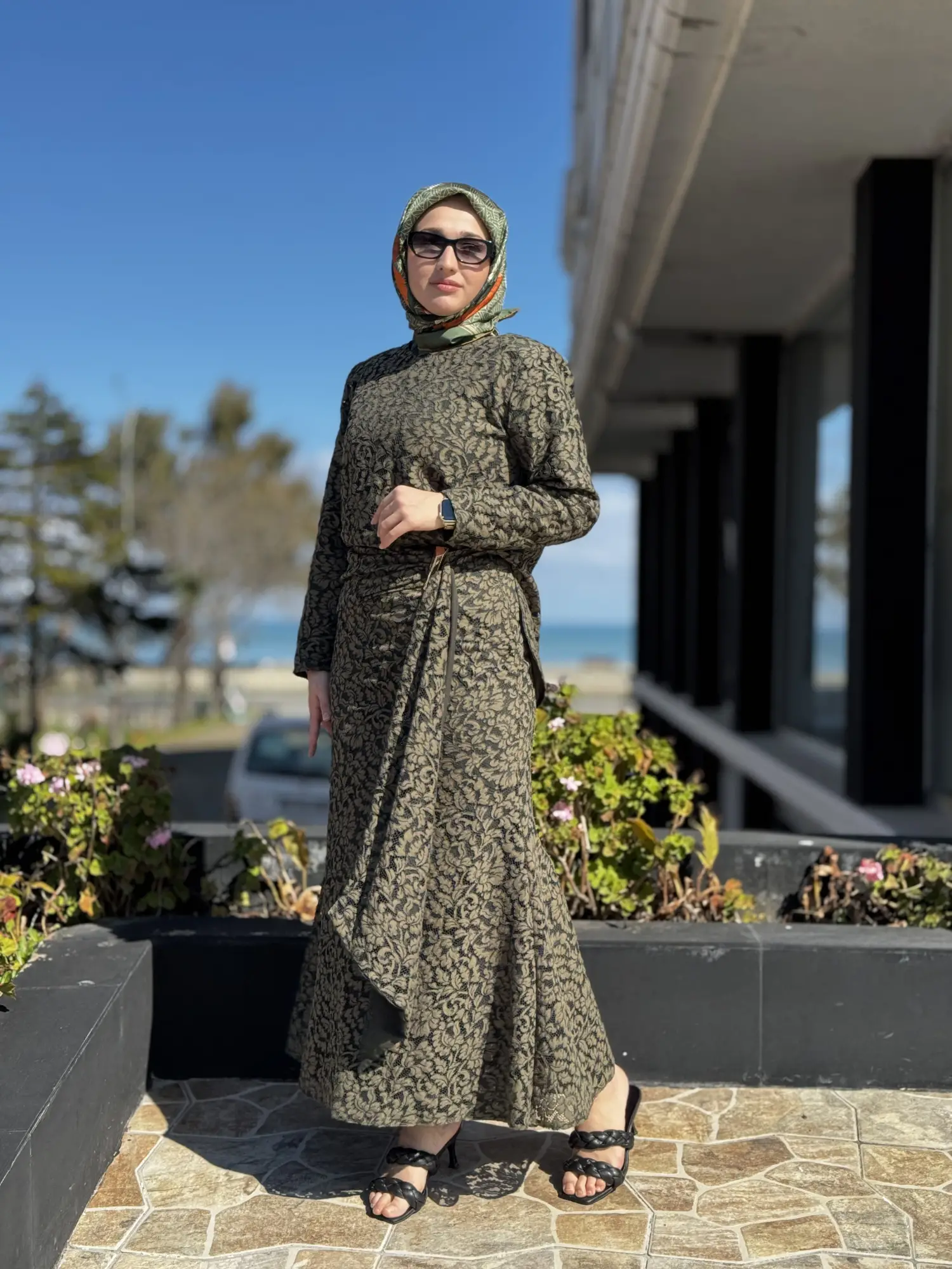 Vuu Aller Parçalı Dantelli Etek Bluz Takım