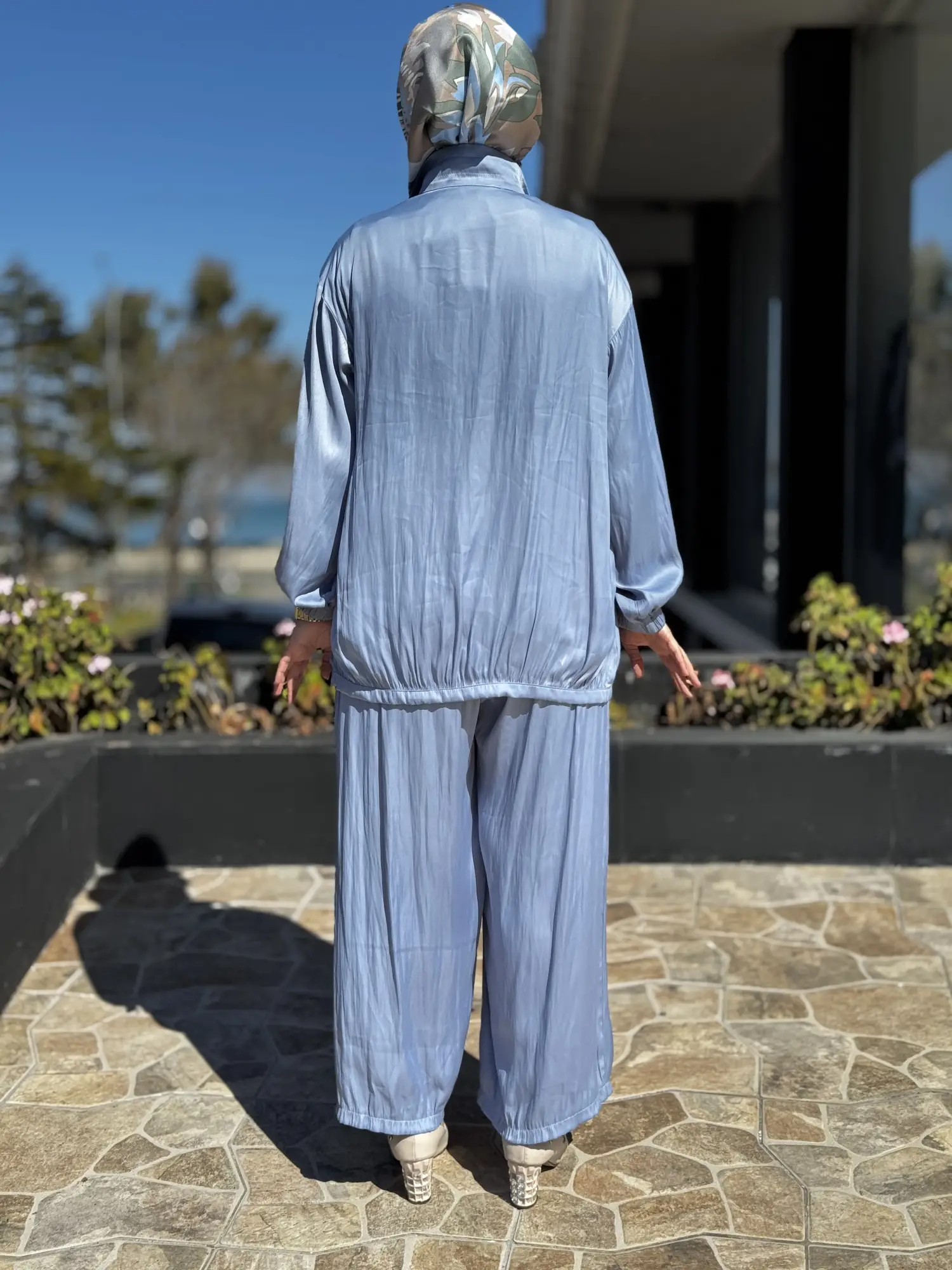 Almarwah Fermuarlı Kraşlı Kap Pantolon Takım 202973