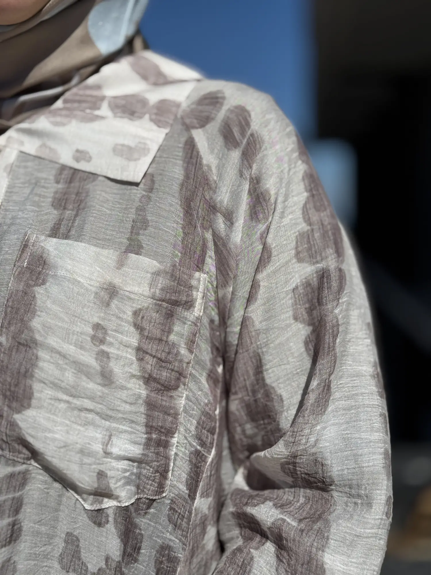 Almarwah Keten Gömlek Elbise İkili Takım 202993