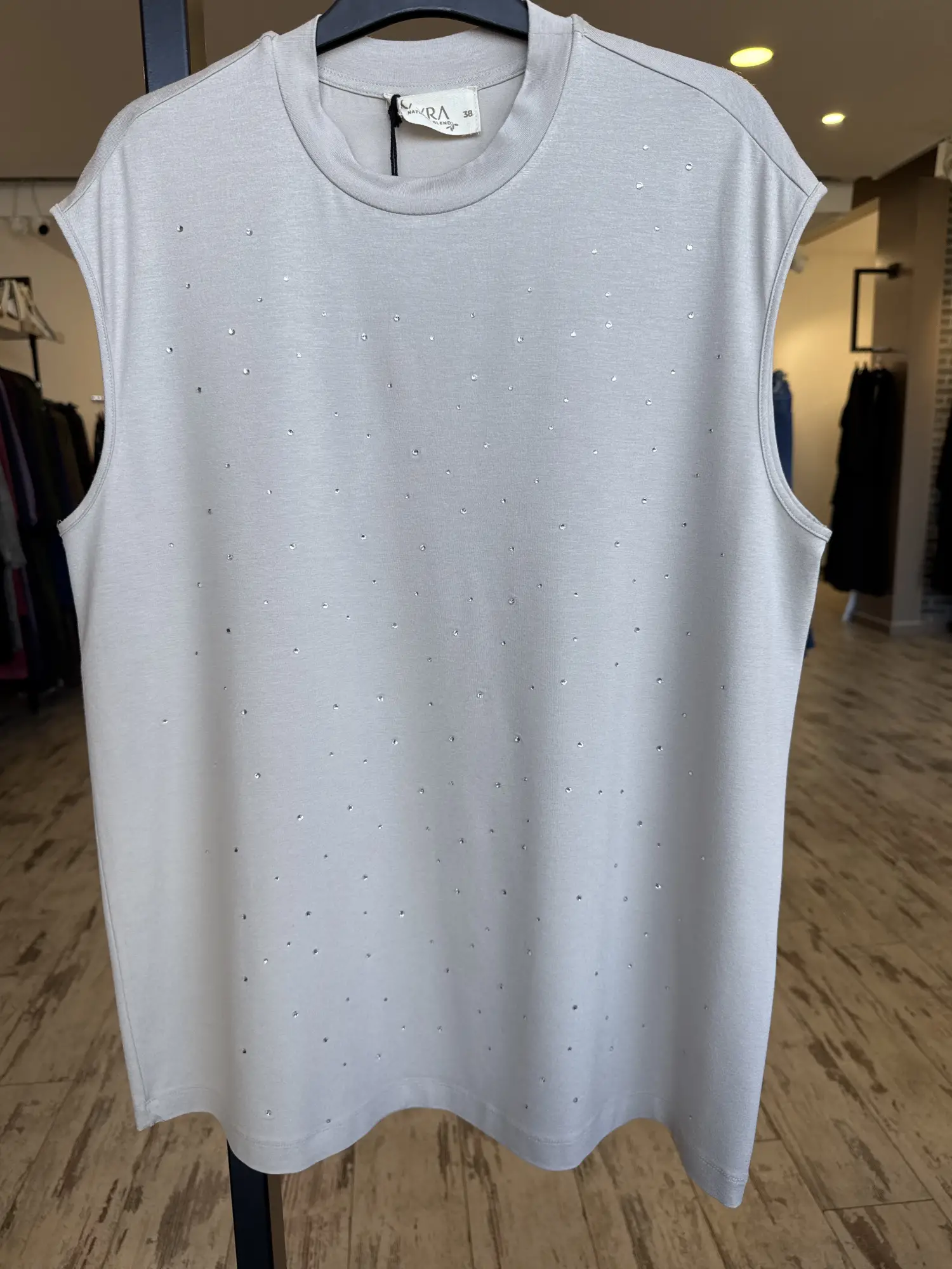 Kayra Taşlı Kolsuz Tunik / İçlik KA10003