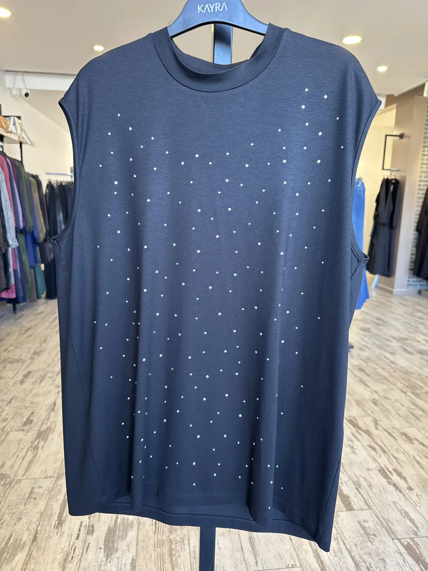 Kayra Taşlı Kolsuz Tunik / İçlik KA10003