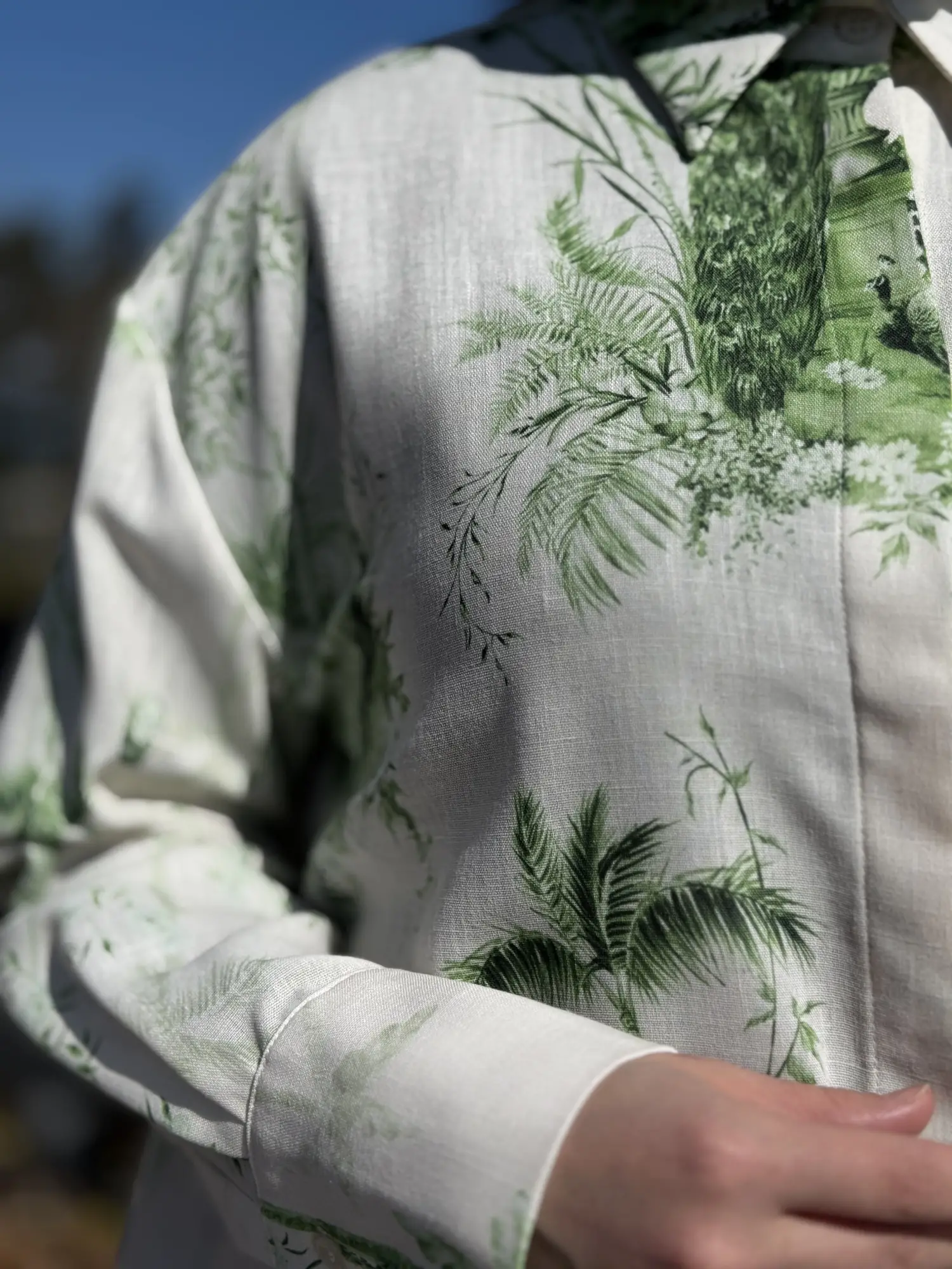 Vuu Safari Desenli Bol Gömlek Pantolon Takım