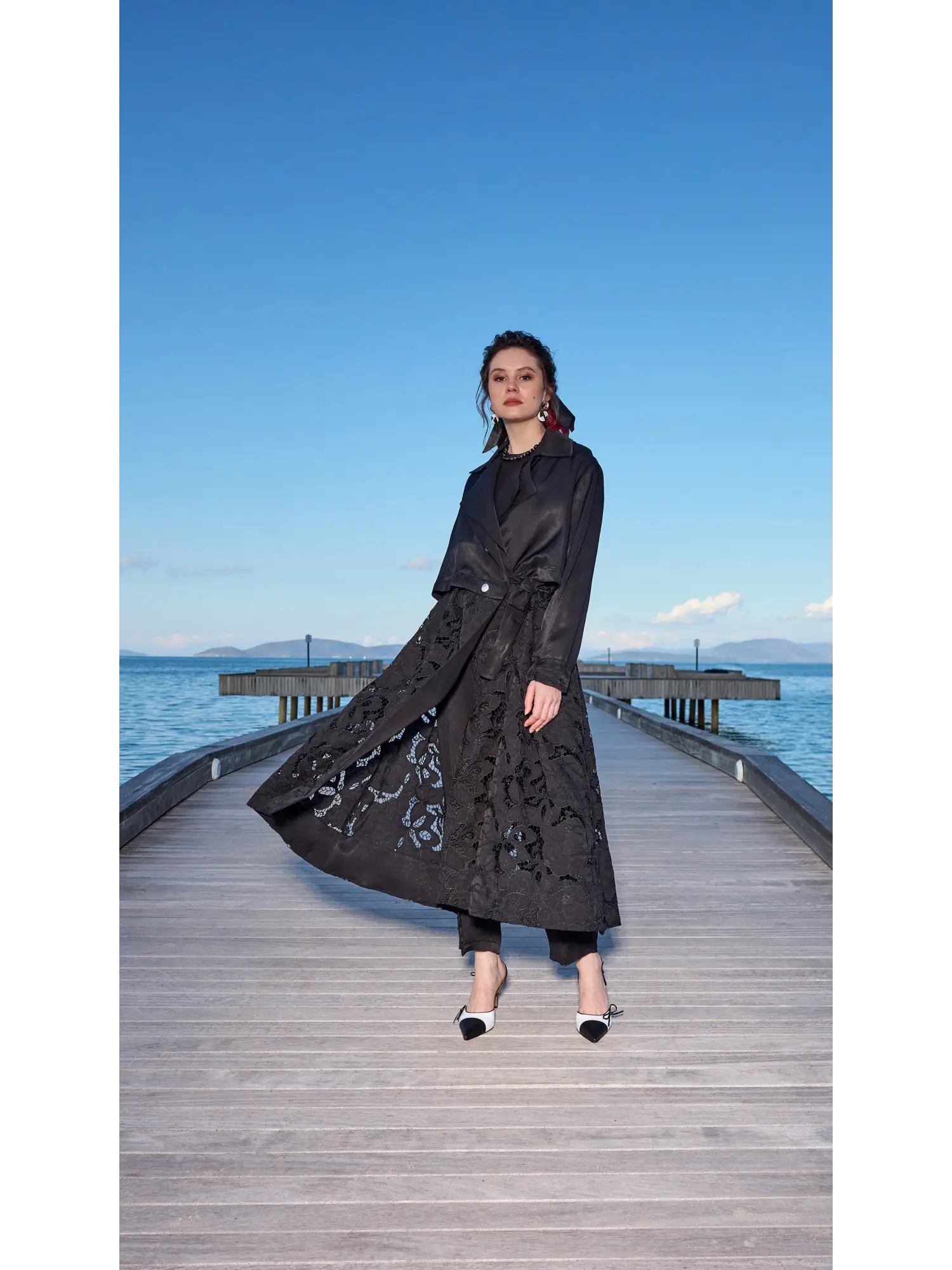 Misswhence Güpür Detaylı Trench 39400