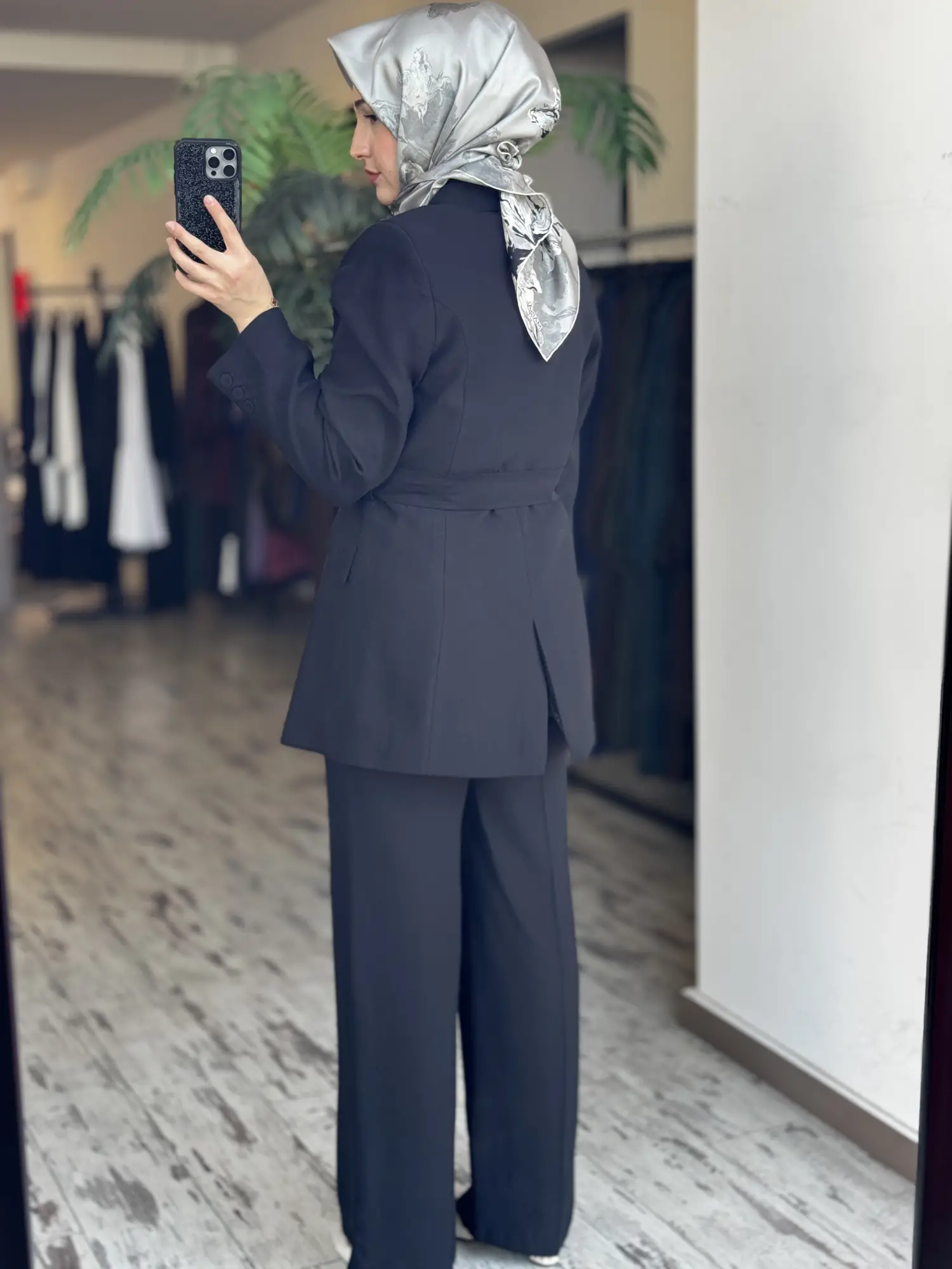 Qupra Astarı Desenli Blazer Ceket Pantolon Takım WAD12103