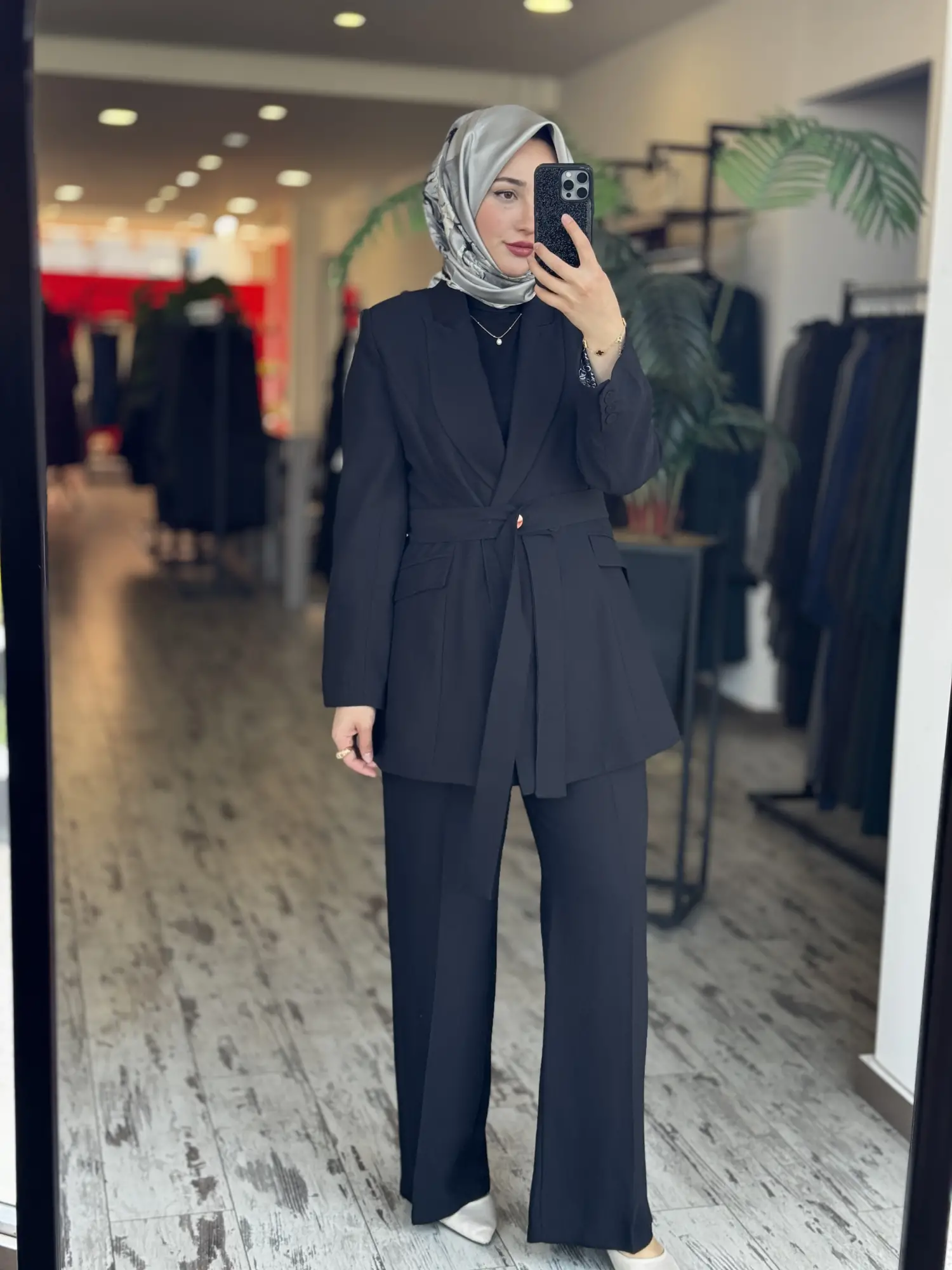Qupra Astarı Desenli Blazer Ceket Pantolon Takım WAD12103
