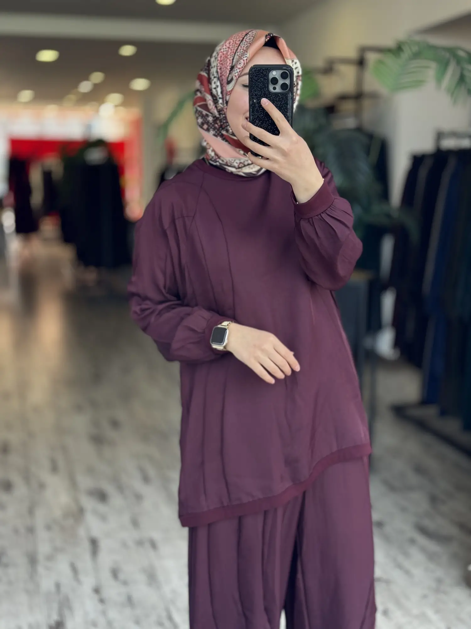 Misswhence Parça Detaylı Tunik Şalvar Pantolon Takım 39022