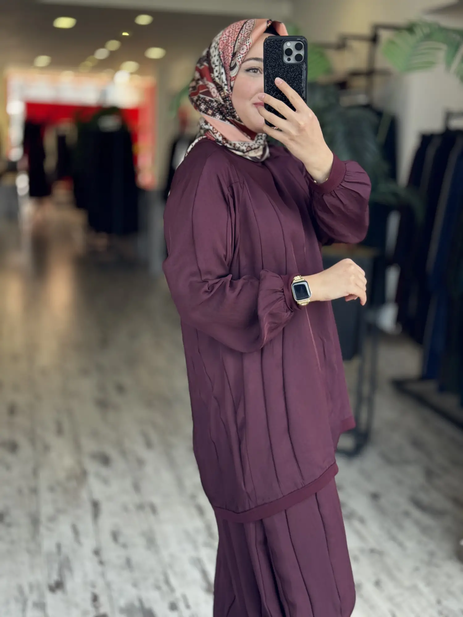 Misswhence Parça Detaylı Tunik Şalvar Pantolon Takım 39022