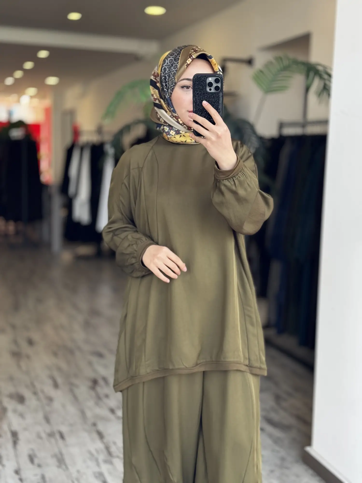 Misswhence Parça Detaylı Tunik Şalvar Pantolon Takım 39022