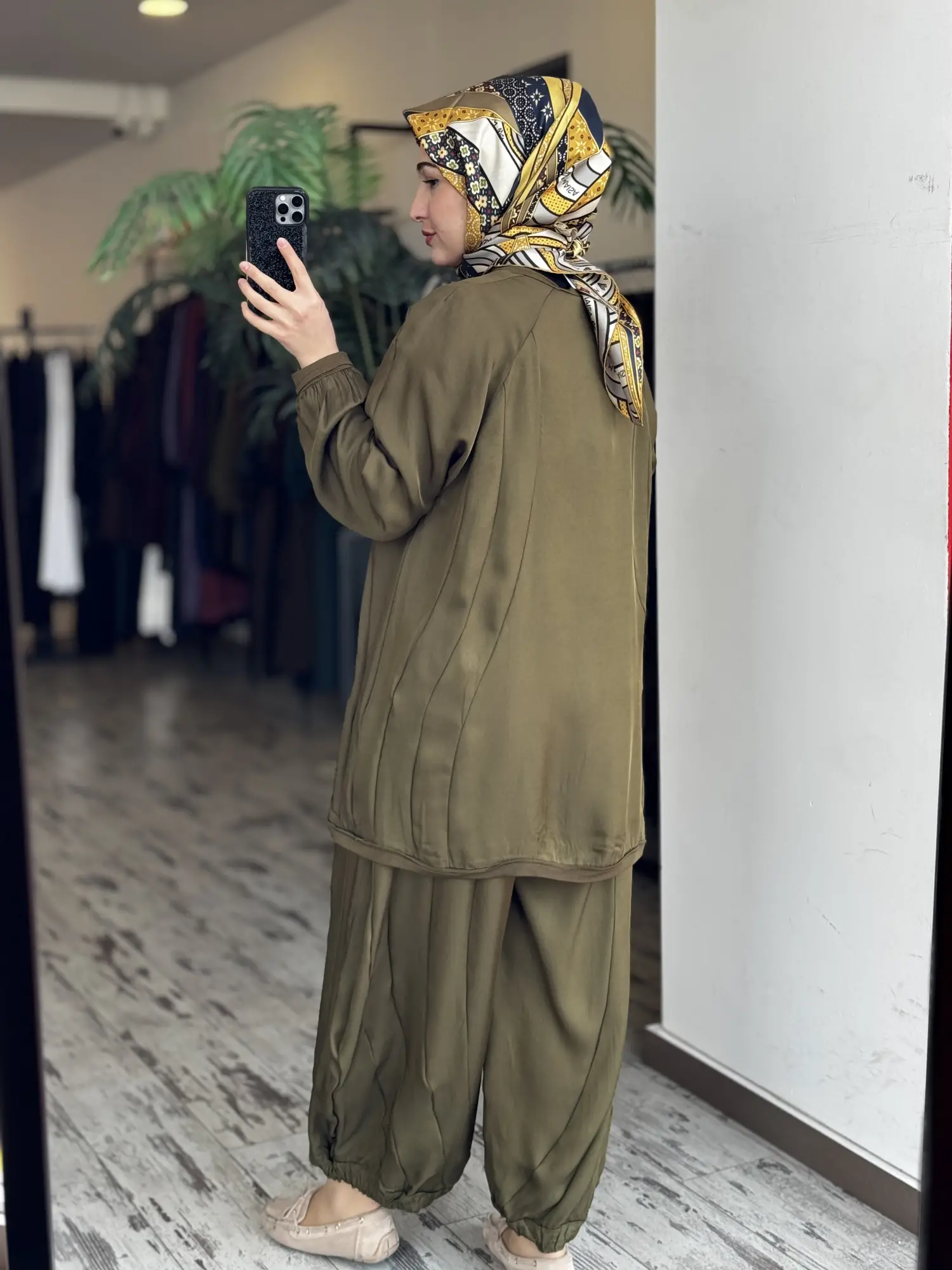 Misswhence Parça Detaylı Tunik Şalvar Pantolon Takım 39022