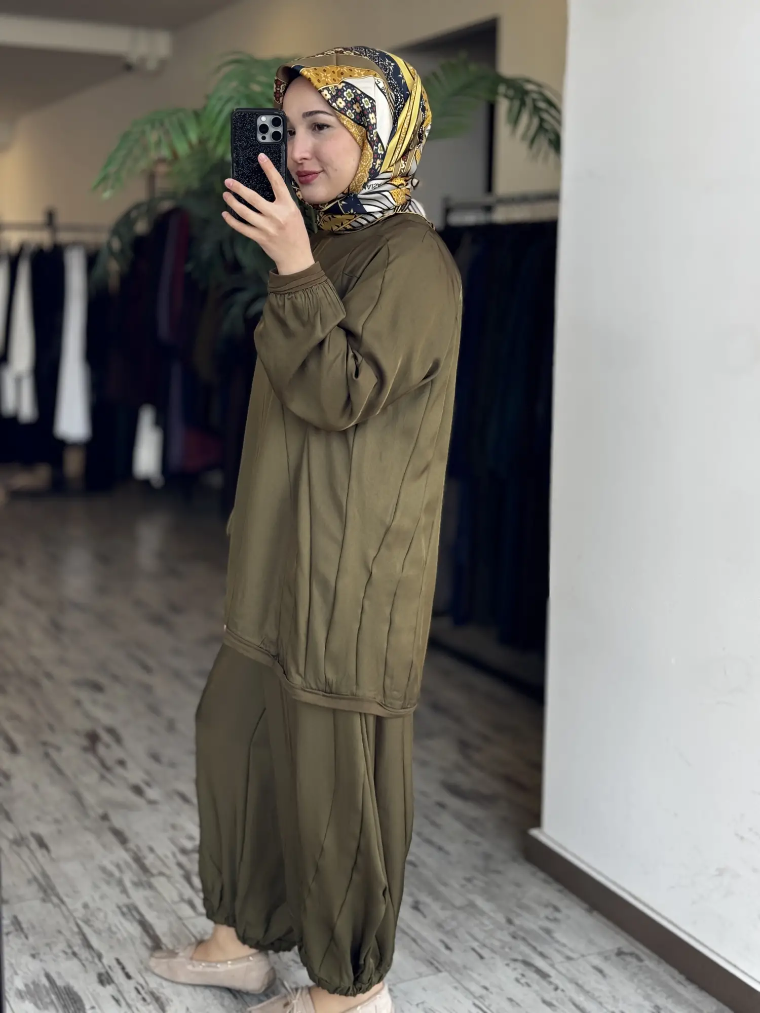 Misswhence Parça Detaylı Tunik Şalvar Pantolon Takım 39022