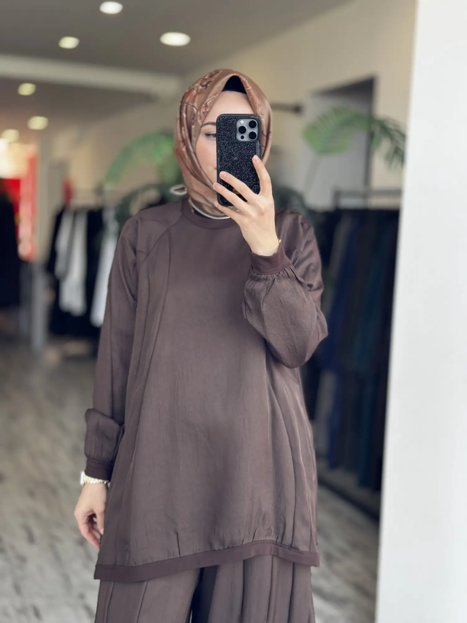 Misswhence Parça Detaylı Tunik Şalvar Pantolon Takım 39022