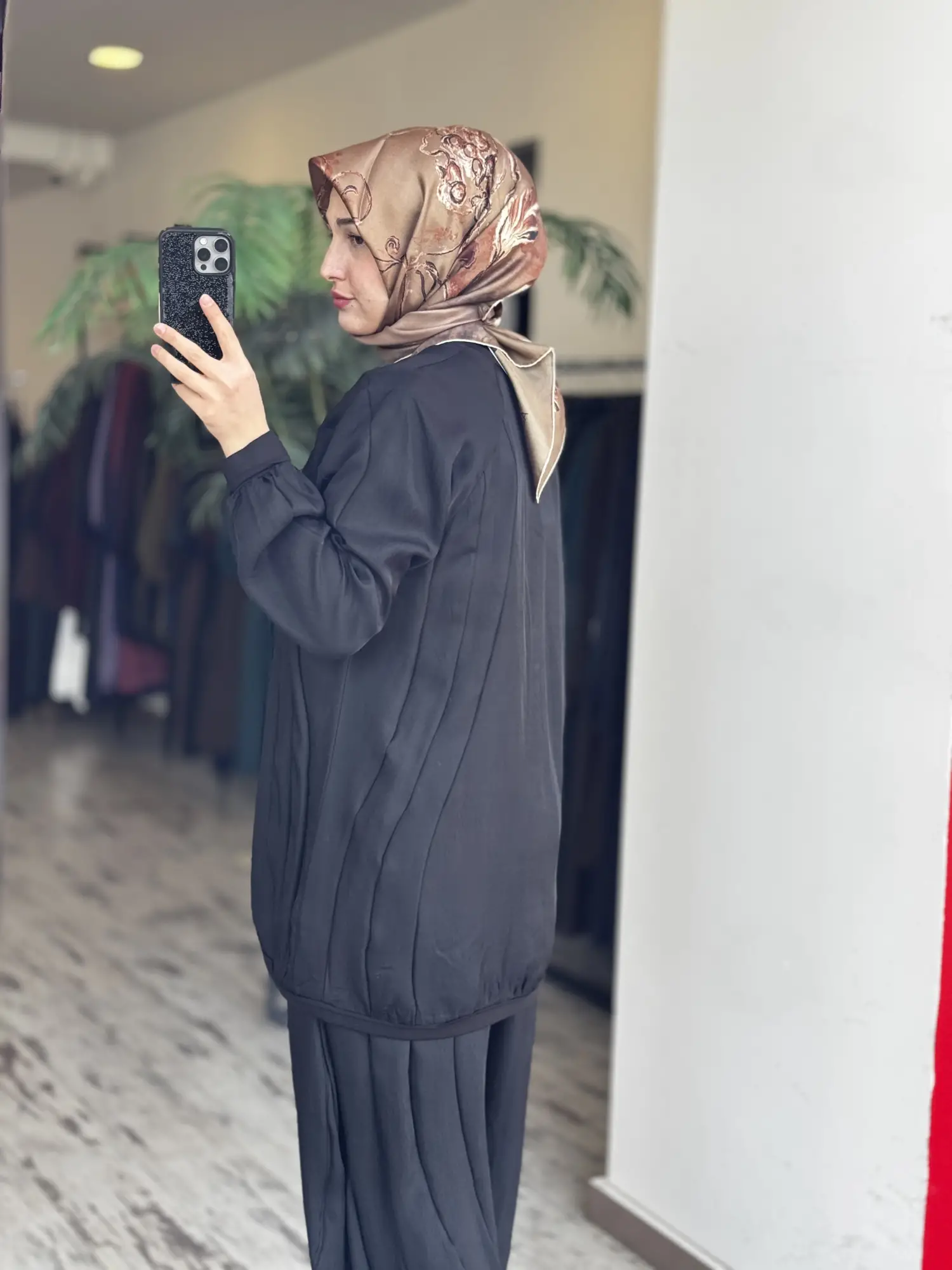 Misswhence Parça Detaylı Tunik Şalvar Pantolon Takım 39022