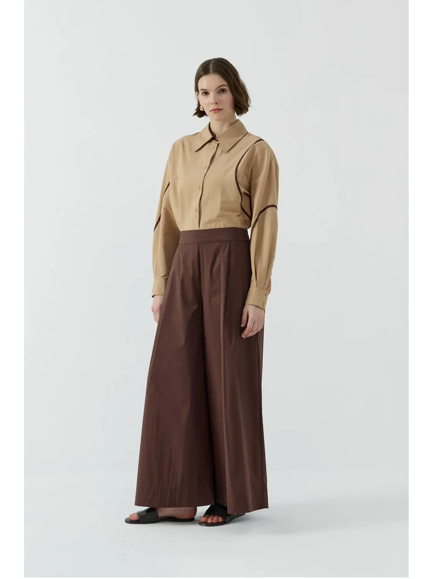 Clande Pens Detaylı Etek Pantolon