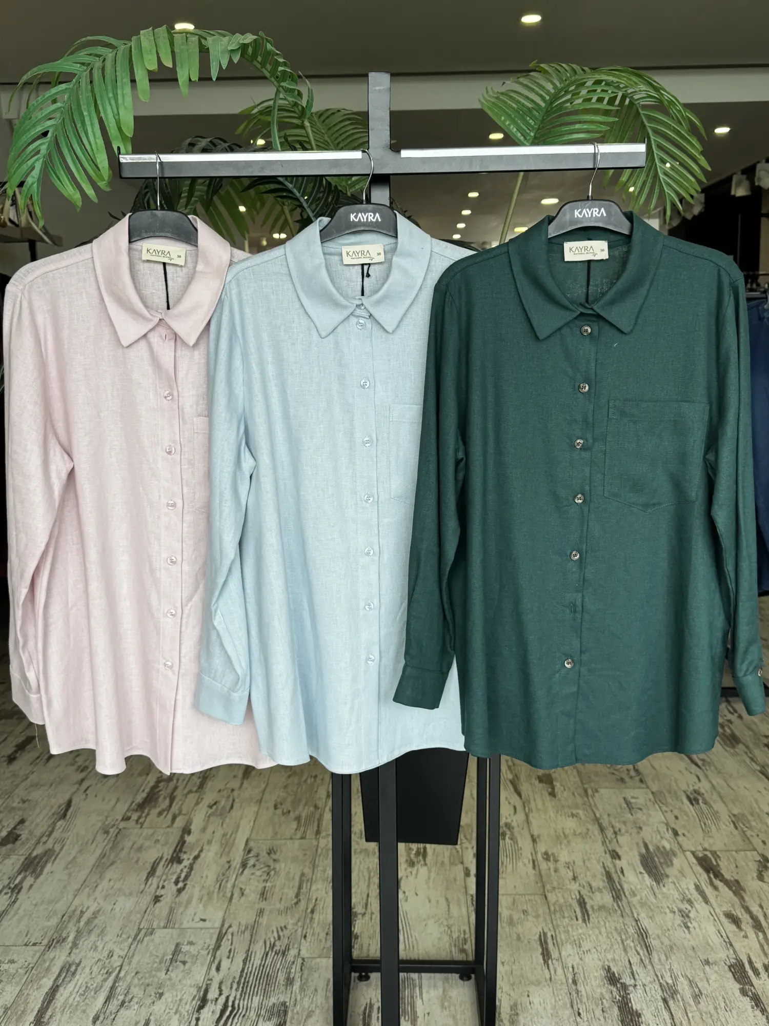 Kayra Basic Keten Gömlek KA11044