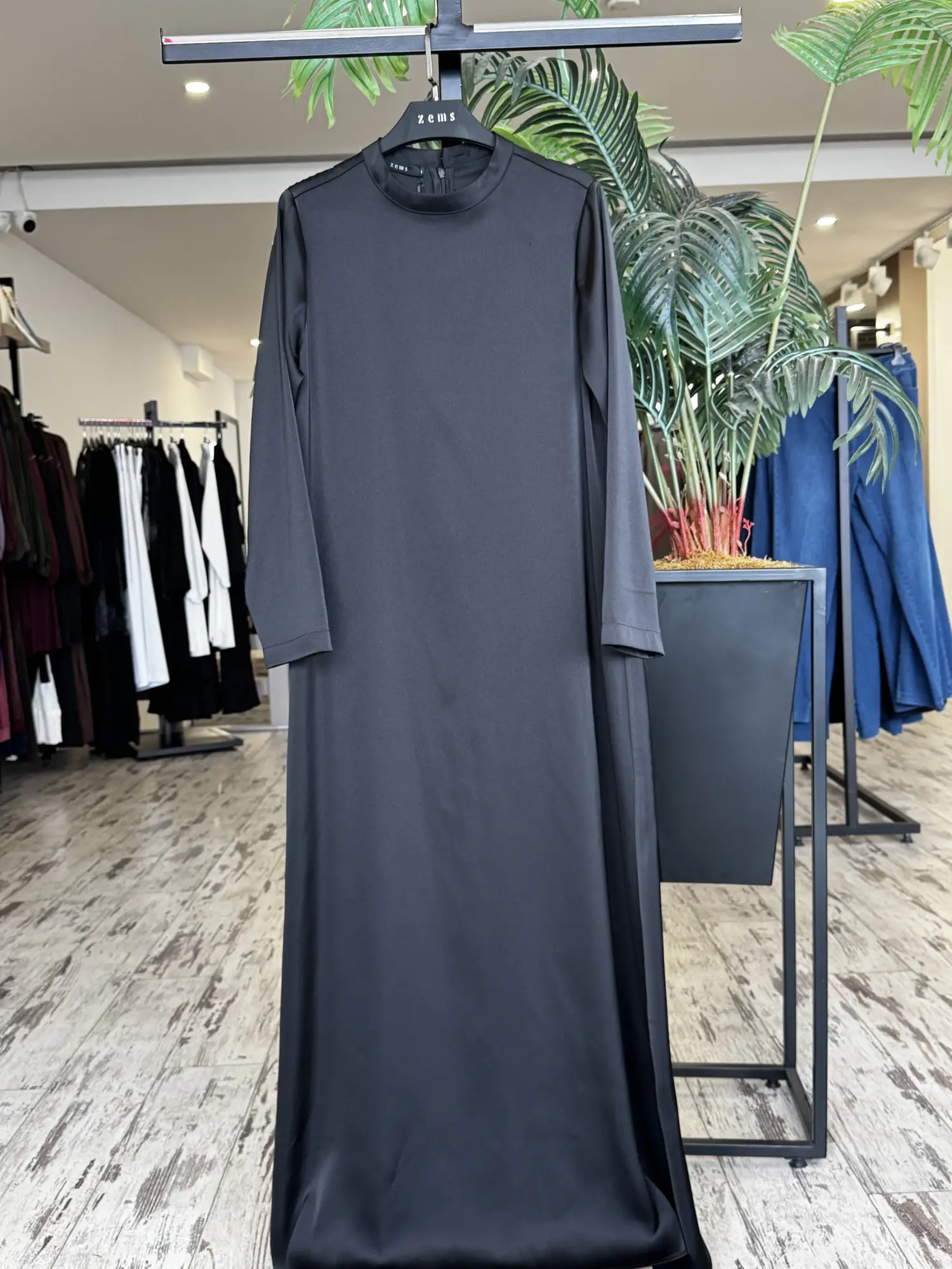 Zems Saten Şık Çan Elbise 2803