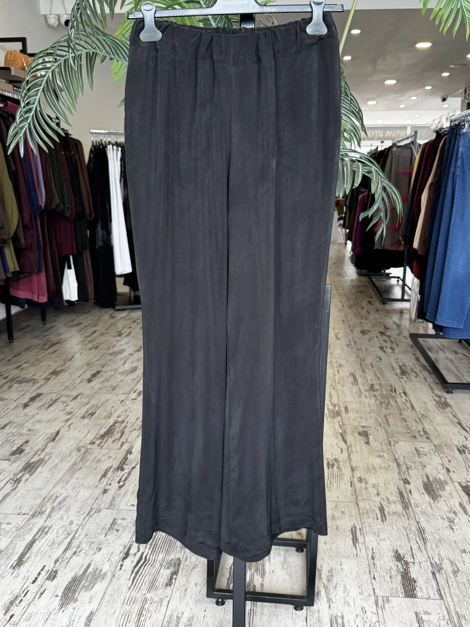 Misswhence Basic Beli Lstikli Cupra İpek Pantolon 39115