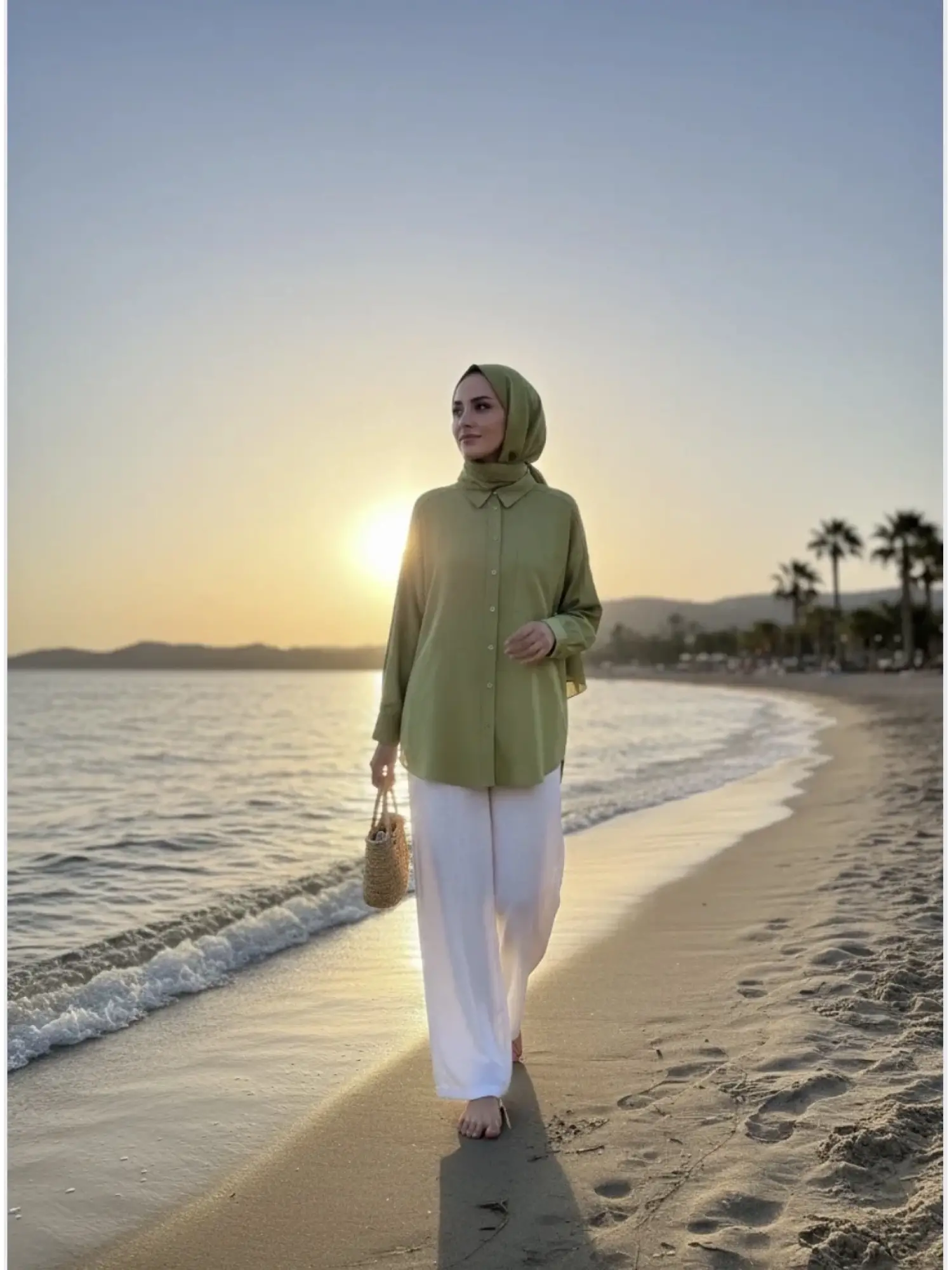 Kayra Yaka Cepli Basic Keten Gömlek KA21134