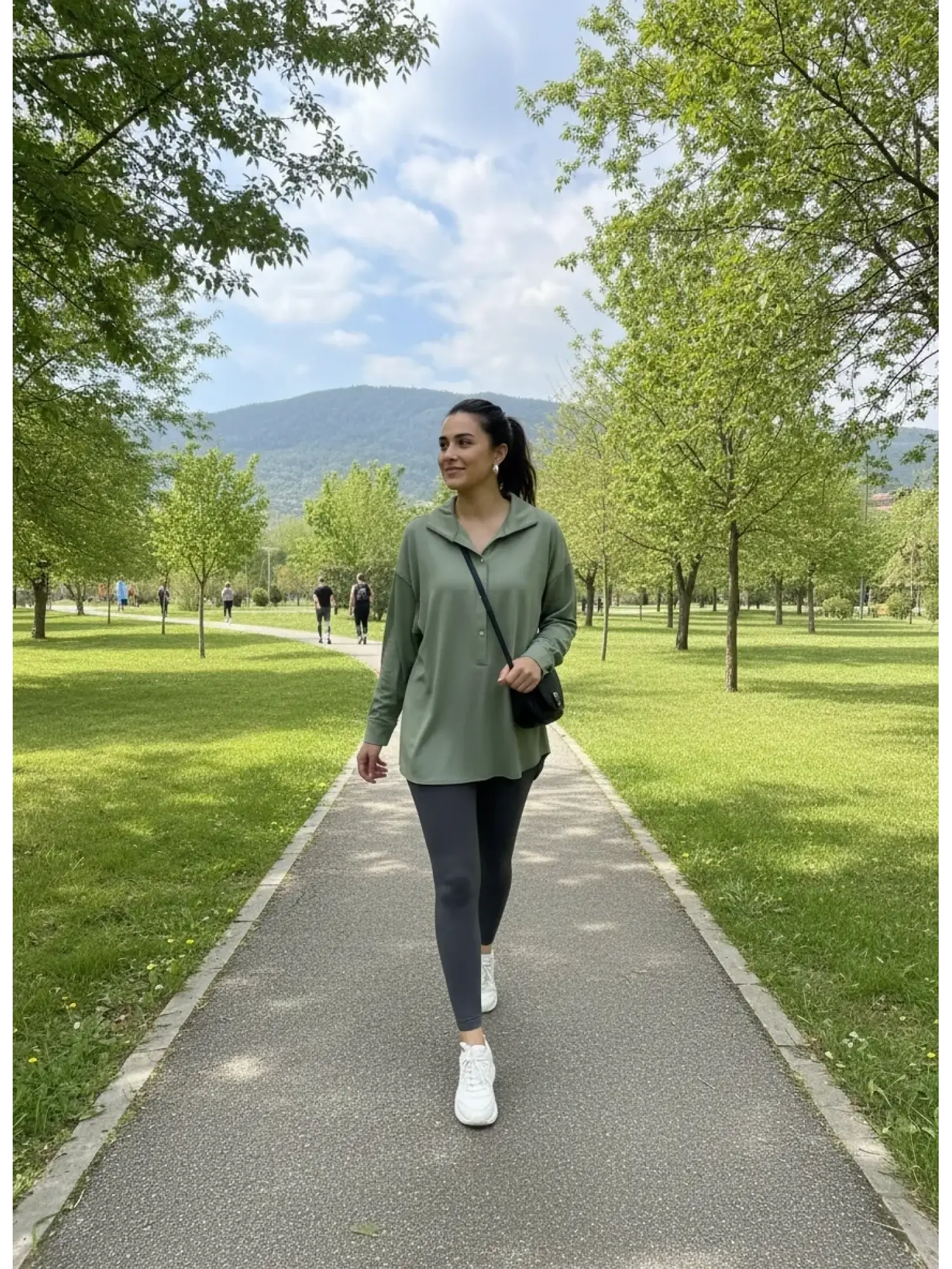 Kayra Önü Çıtçıtlı Gömlek Yaka Penye Bluz KA31010