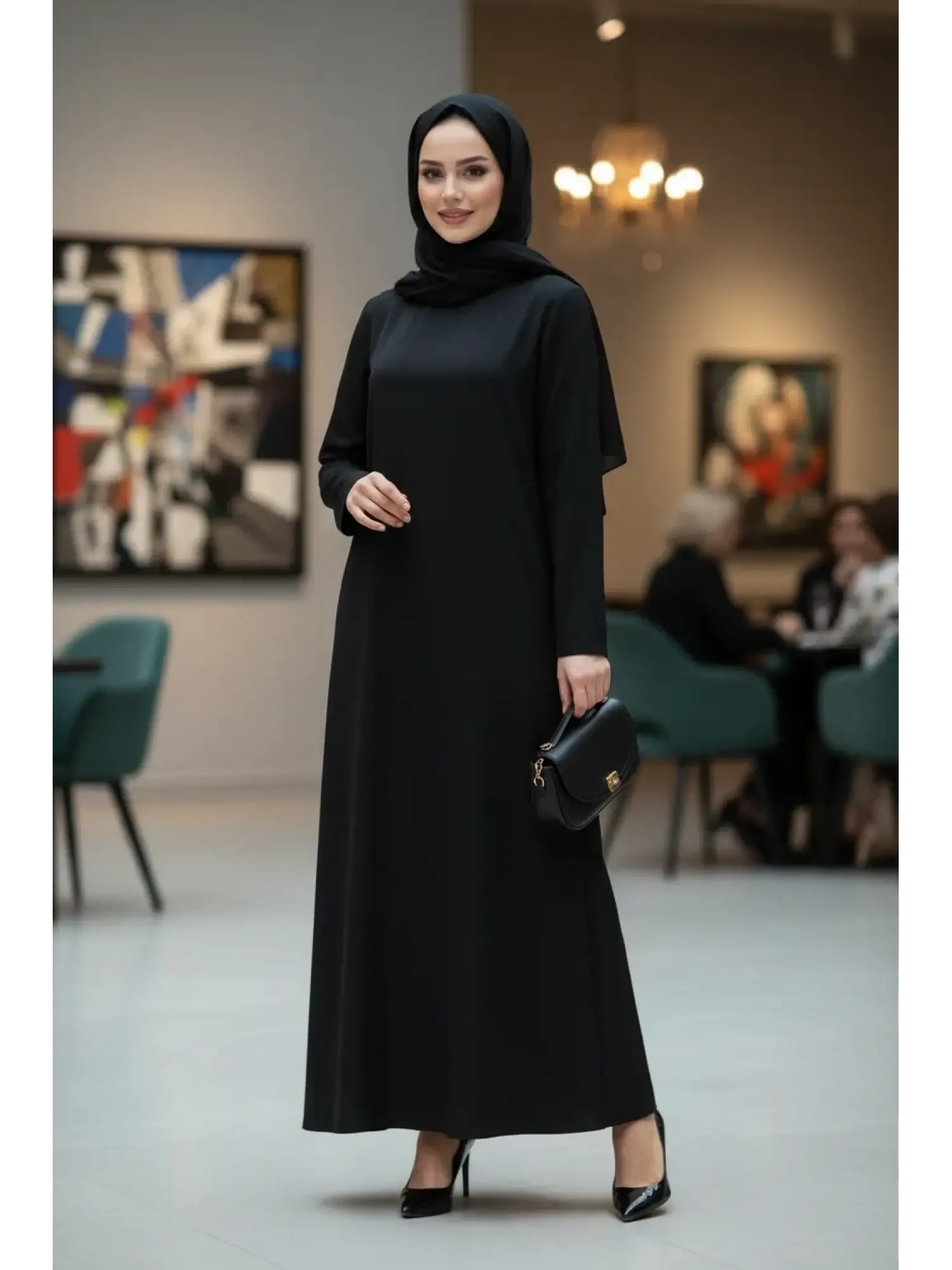 Zems Saten Şık Çan Elbise 2803