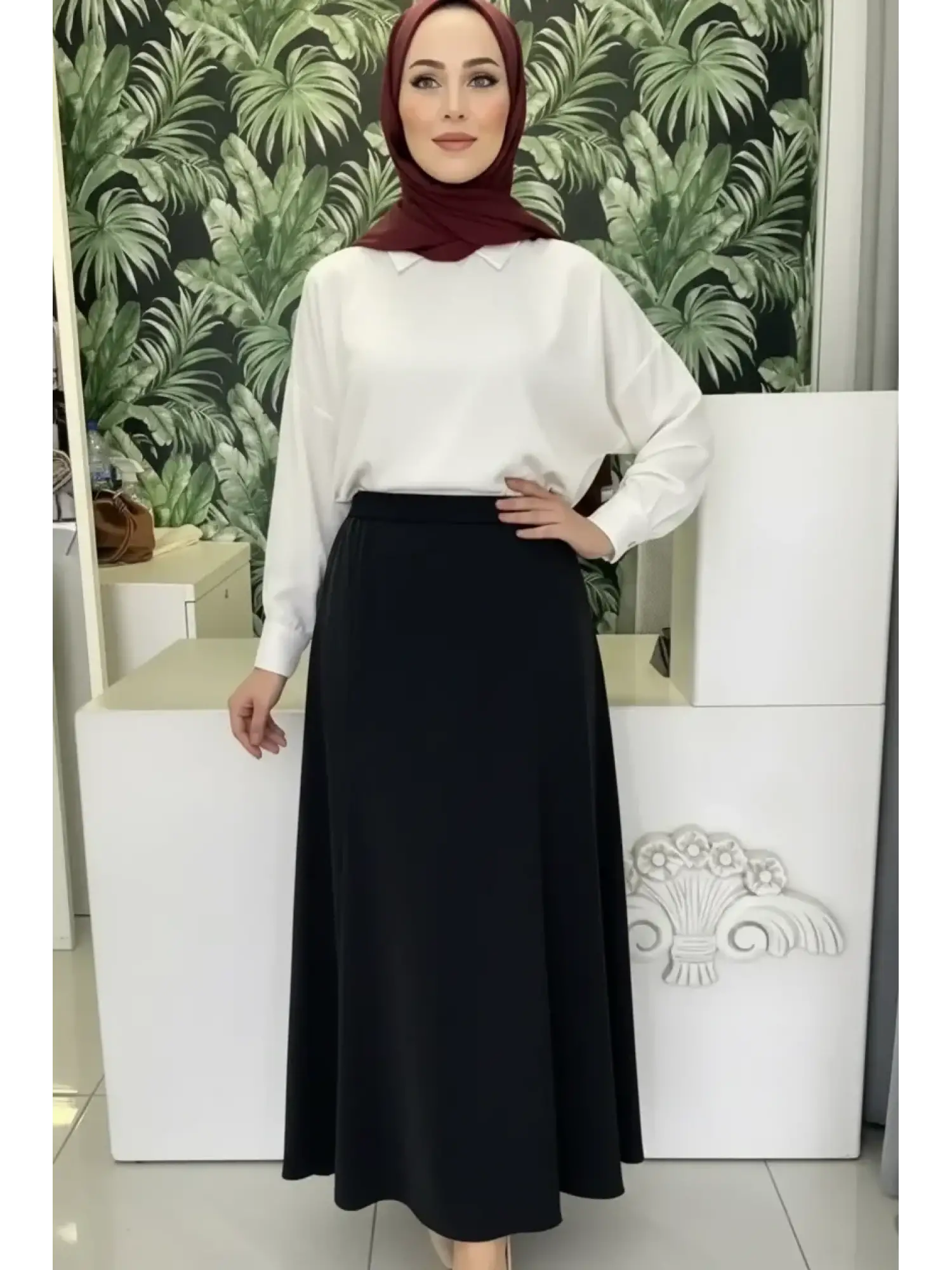 Clande Cupra İpek Etek