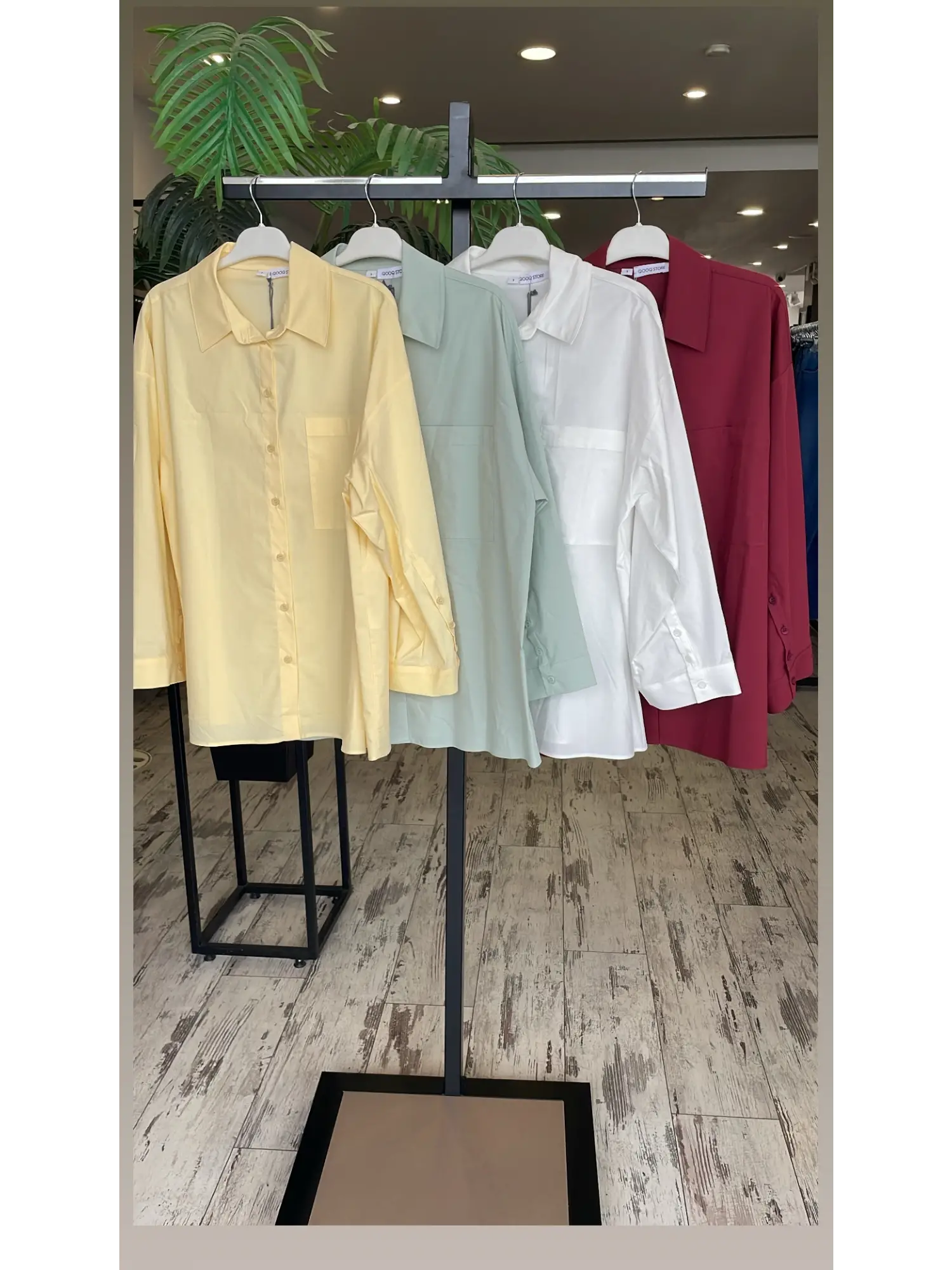 QooQ Store Kol Düğme Detaylı Cepli Holly Poplin Gömlek 26SS217